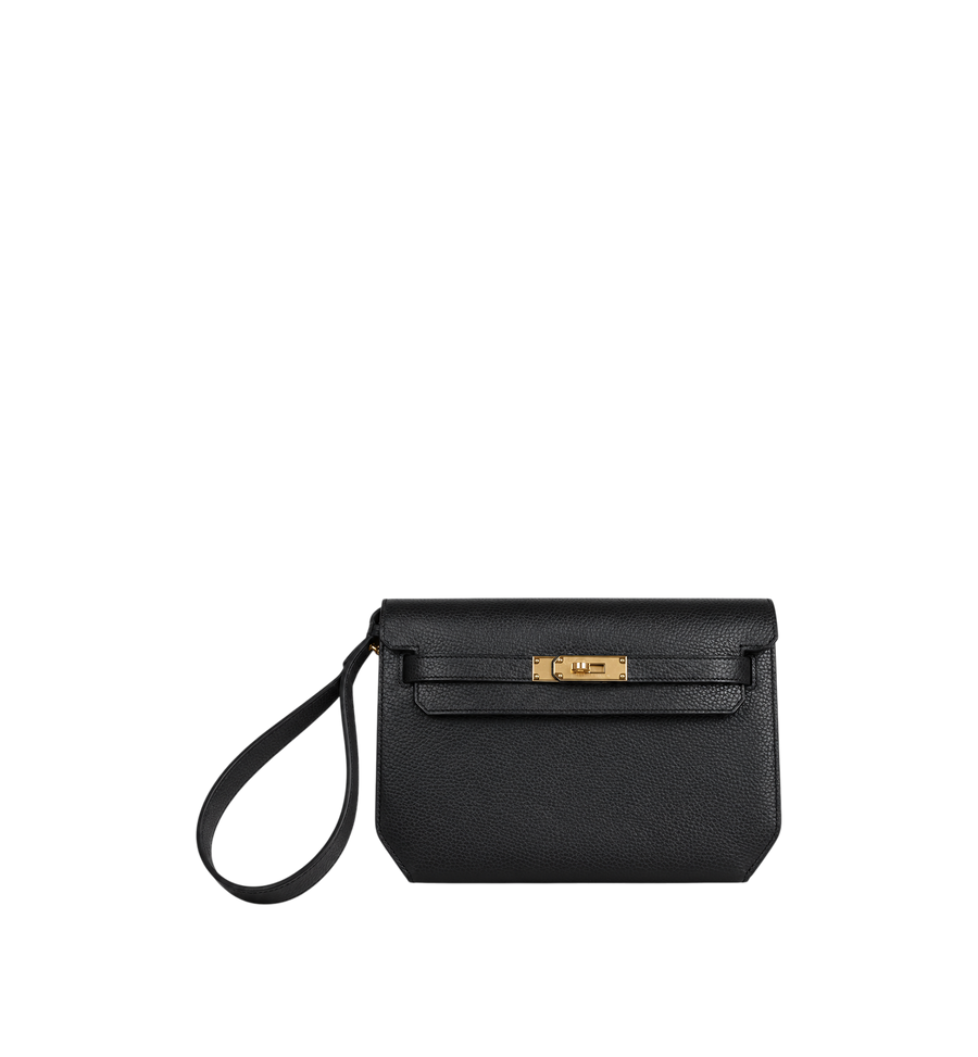 Hermès Kelly Depeches 25 Black Galop Gold Hardware
