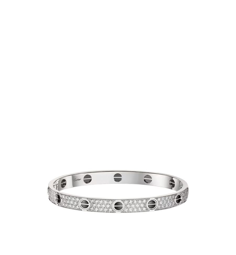 LOVE bracelet, classic model, paved, ceramic Ref. N6032417