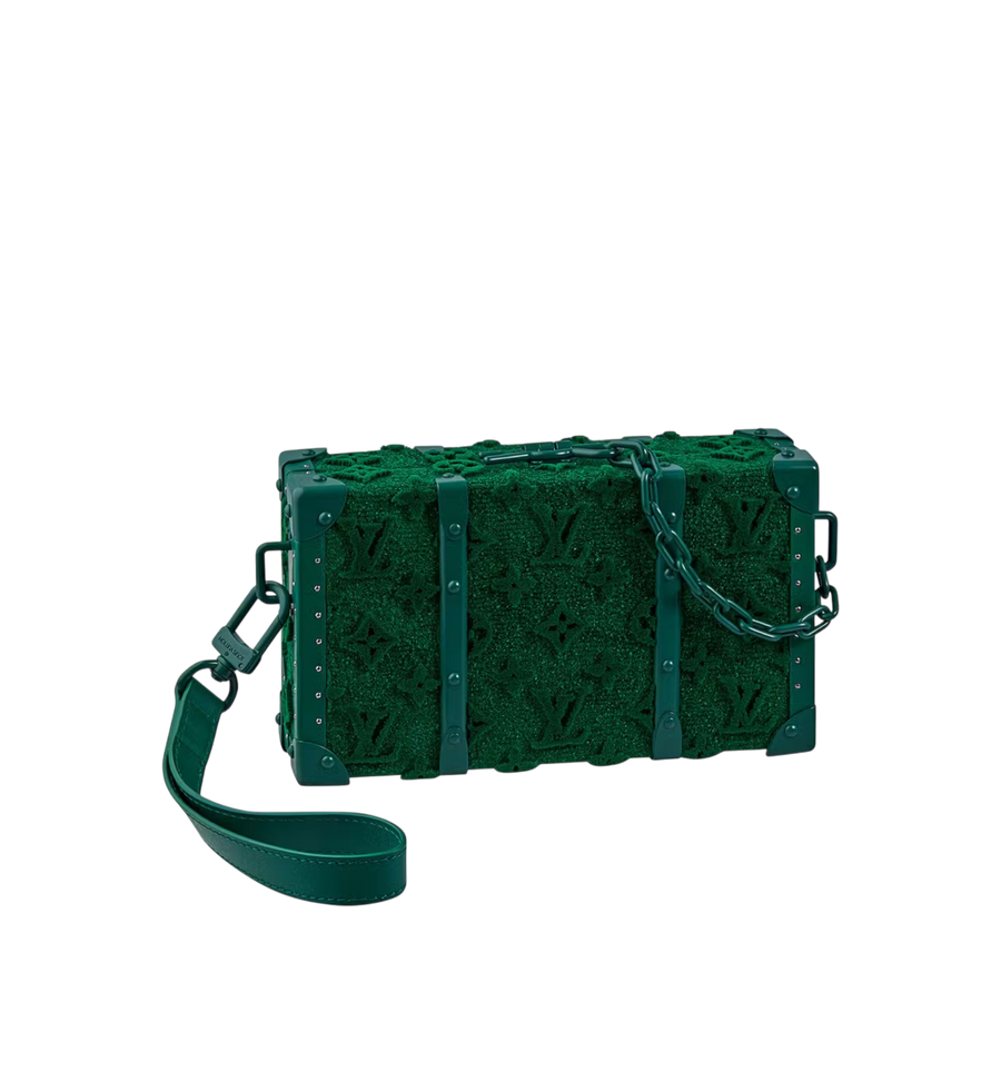Louis Vuitton Monogram Tuffetage Trunk Green Limited Edition by Virgil Abloh
