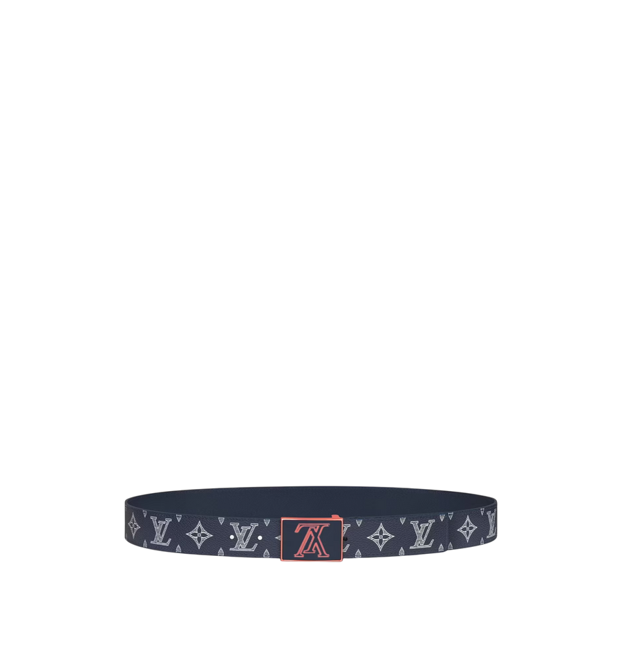 LOUIS VUITTON BELT MONOGRAM UPSIDE DOWN NAVY BLUE