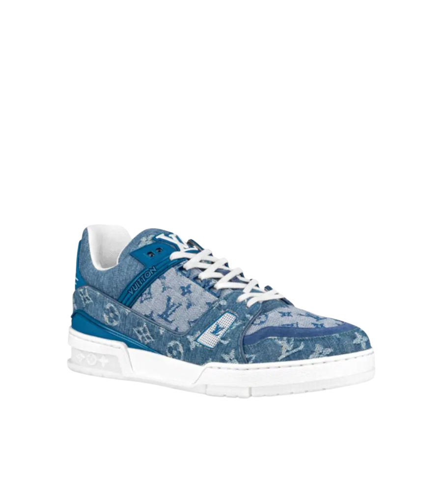 Louis Vuitton Sneaker Denim Men Blue
