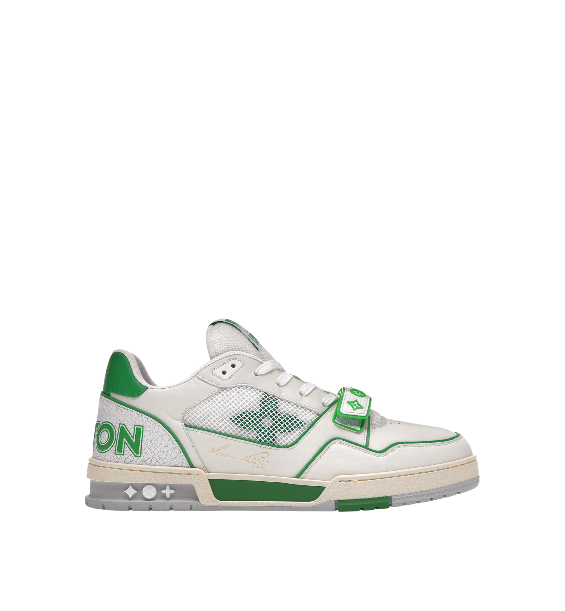 LOUIS VUITTON SNEAKER WHITE AND GREEN MEN
