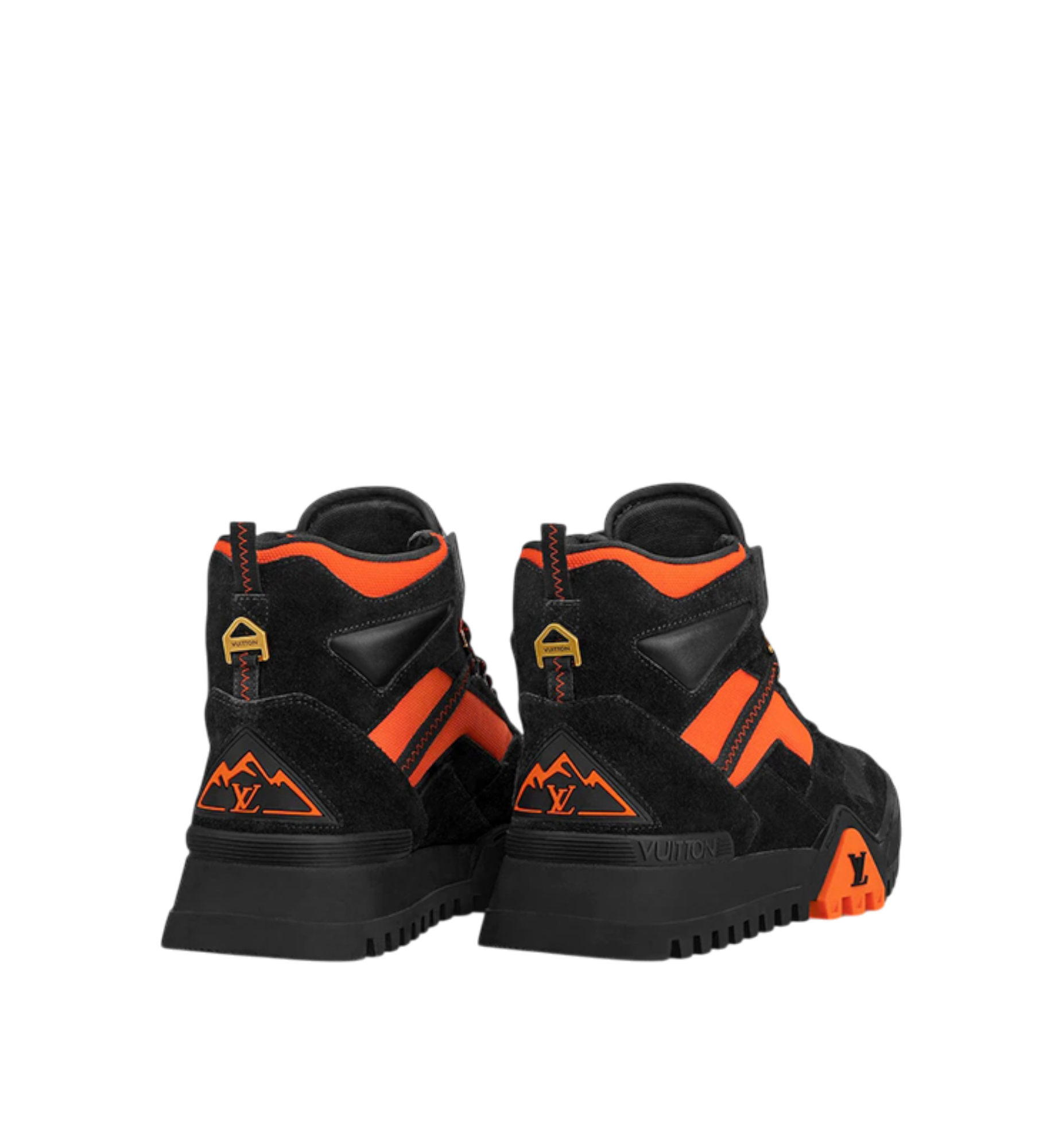 LOUIS VUITTON SNEAKERS BROWNSVILLE BLACK ORANGE MEN