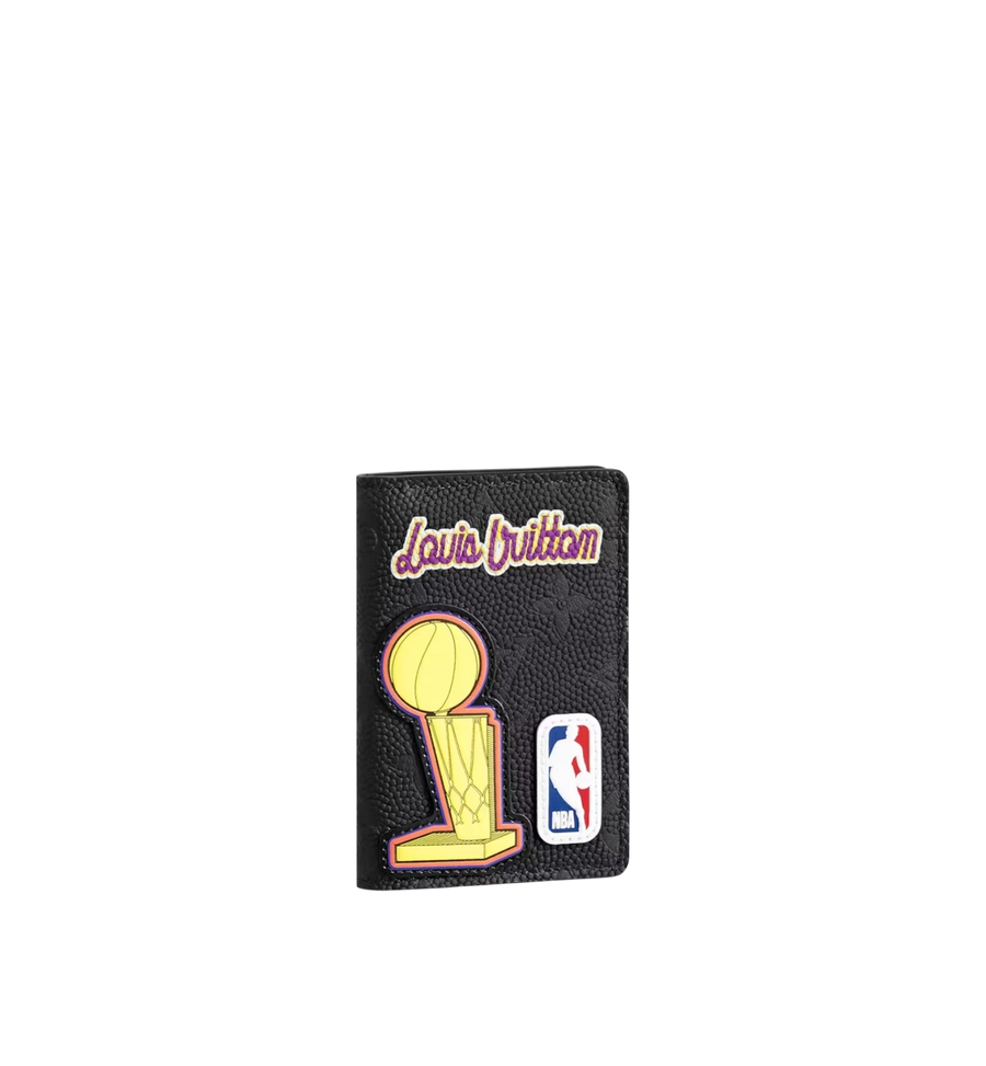 LOUIS VUITTON x NBA BLACK TAURILLON MONOGRAM LEATHER POCKET ORGANIZER