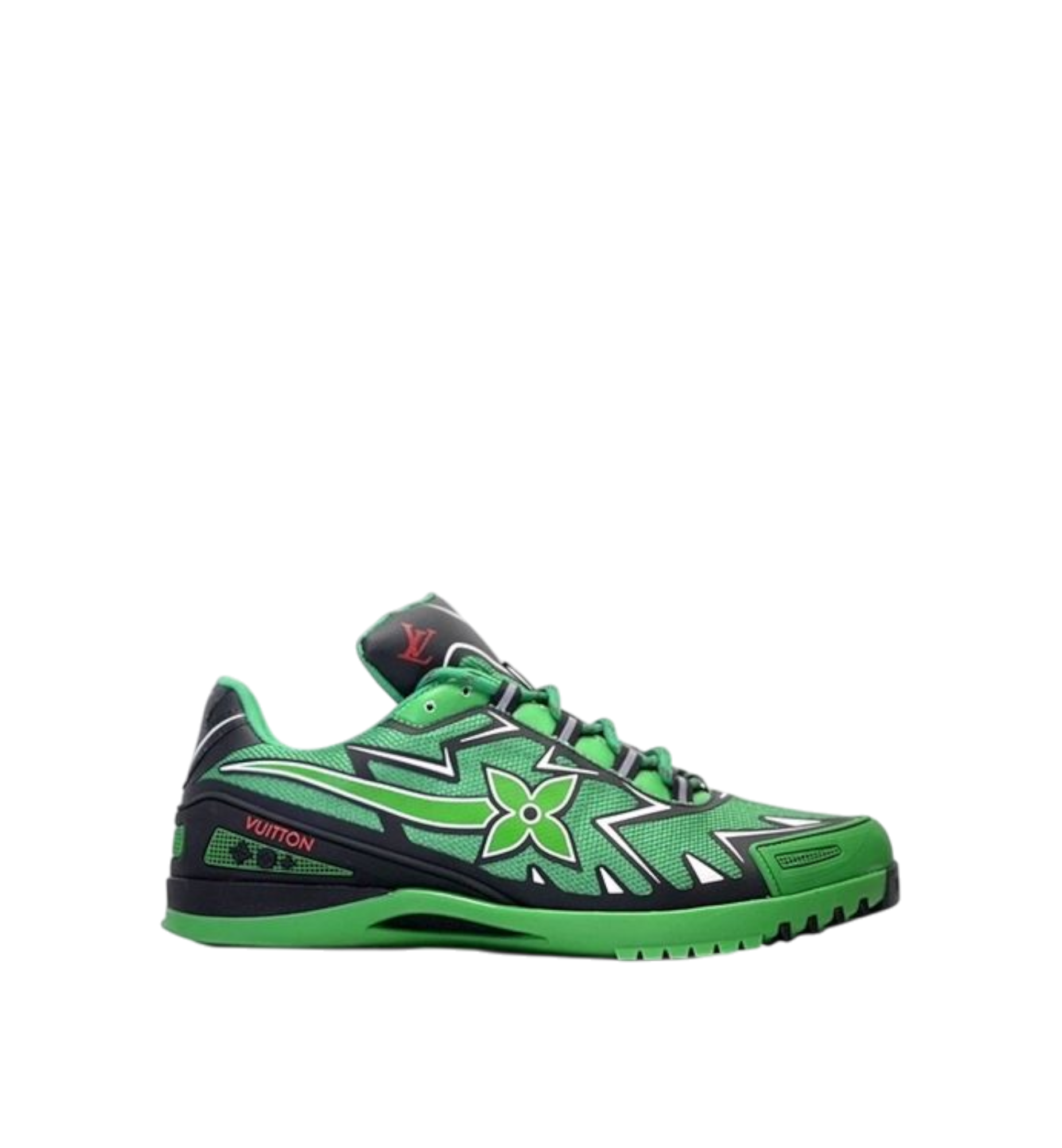 LOUIS VUITTON SPRINT ATHLETIC SNEAKERS BLACK/GREEN MEN