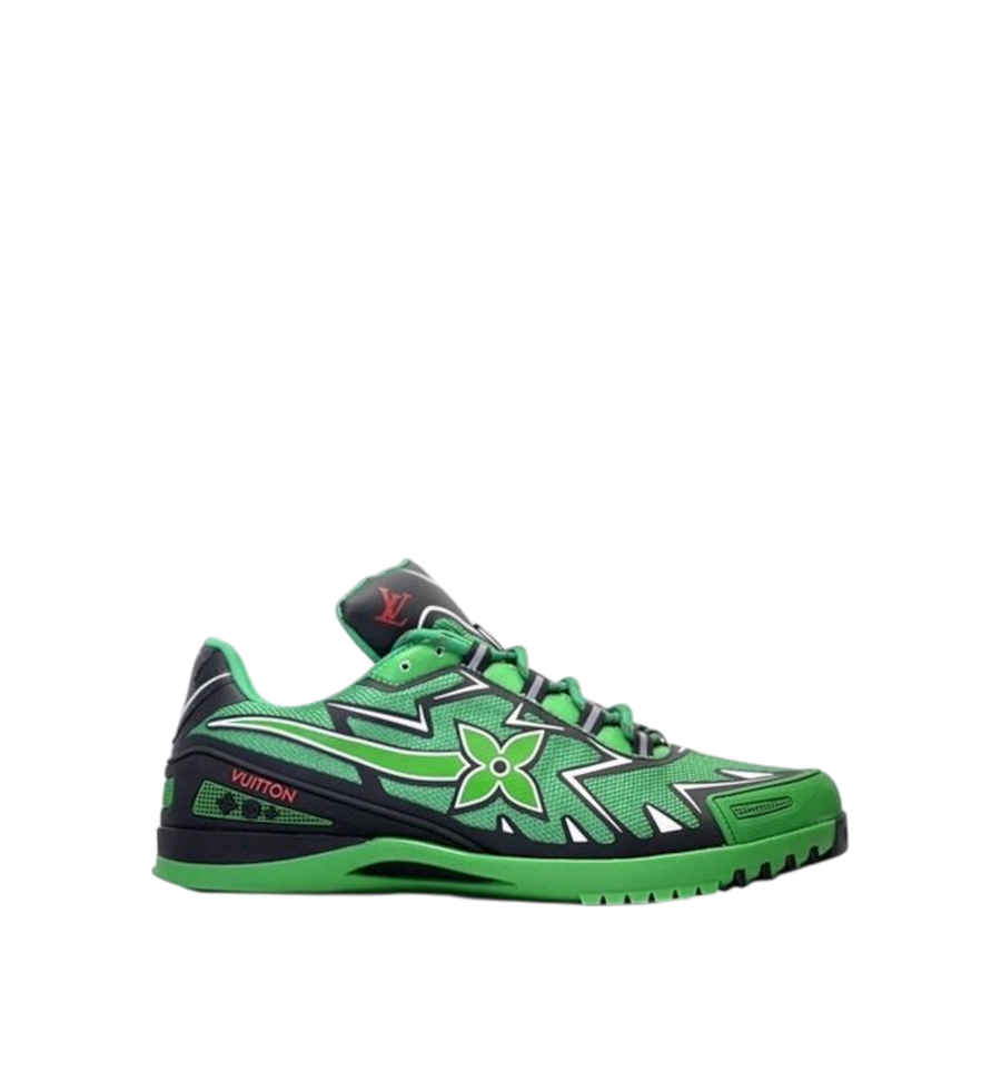 Louis Vuitton Sprint Athletic Sneakers Black | Green Men