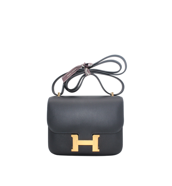 Hermès Constance Mini Caban Swift GHW