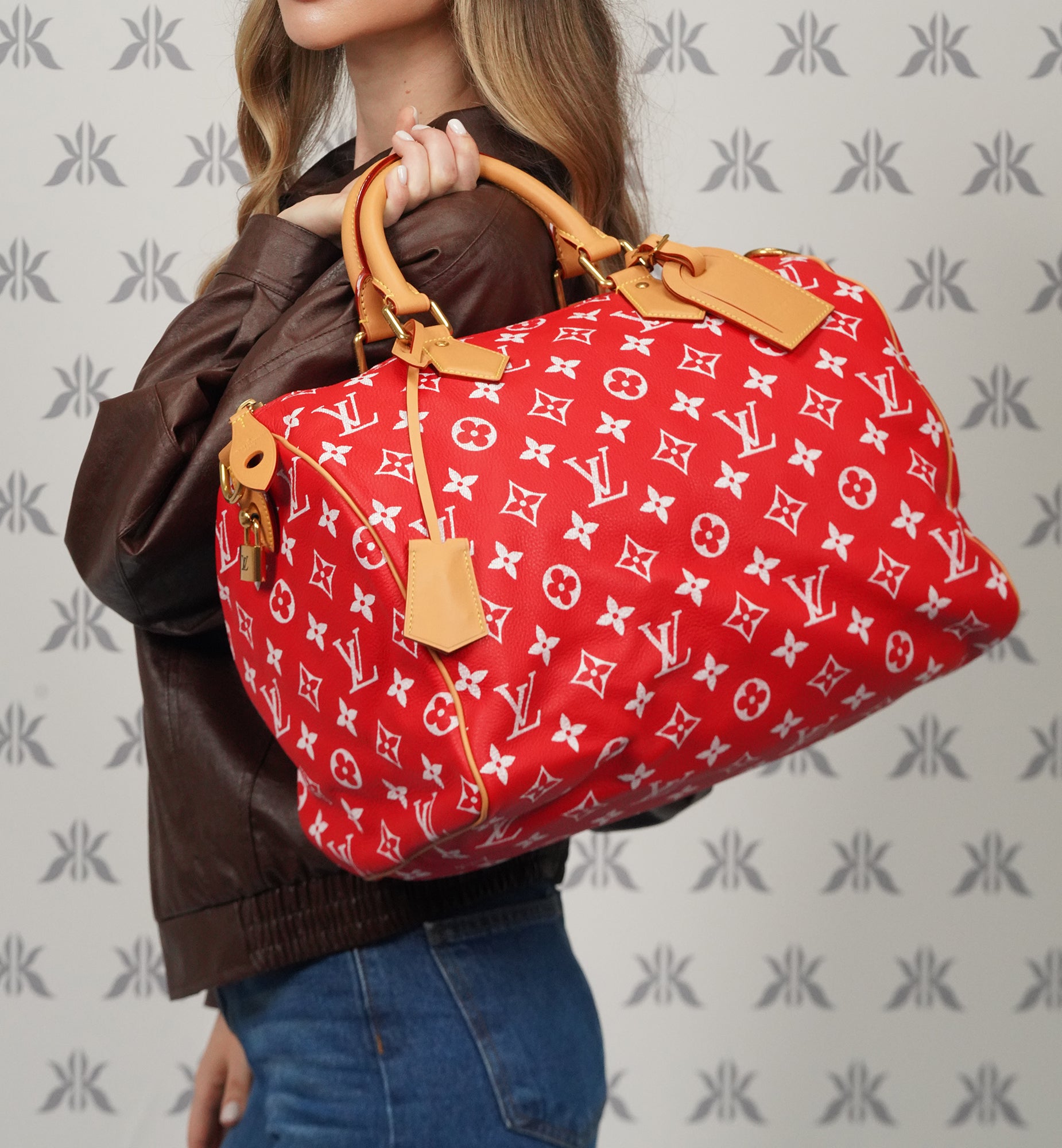 Louis Vuitton Speedy P9 Bandouliere 40 Rouge