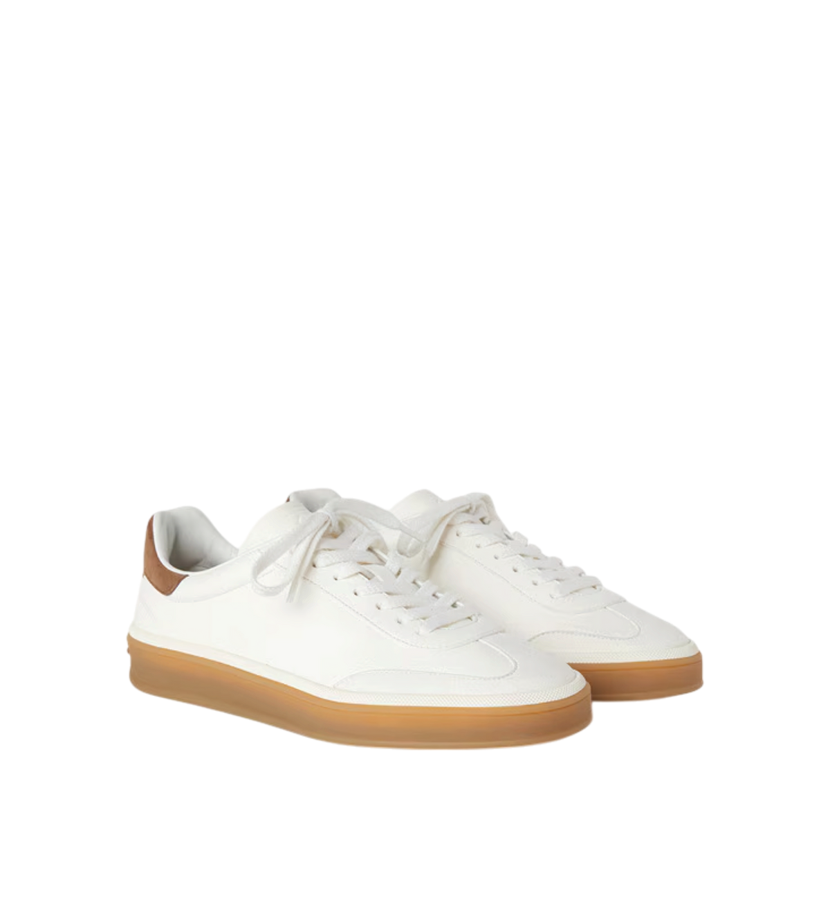 Loro Piana Tennis Walk Sneaker Deerskin White