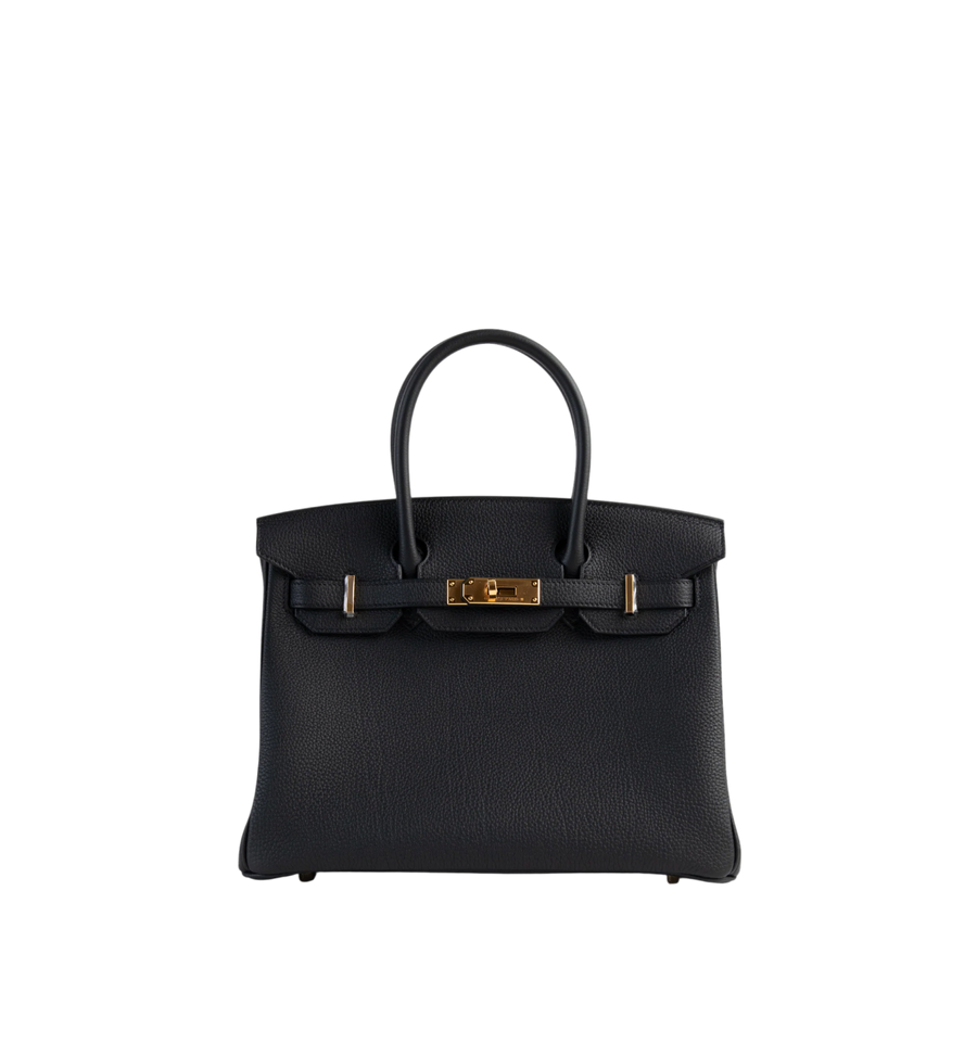 Hermès Birkin 30 Noir (89) Epsom Gold hardware