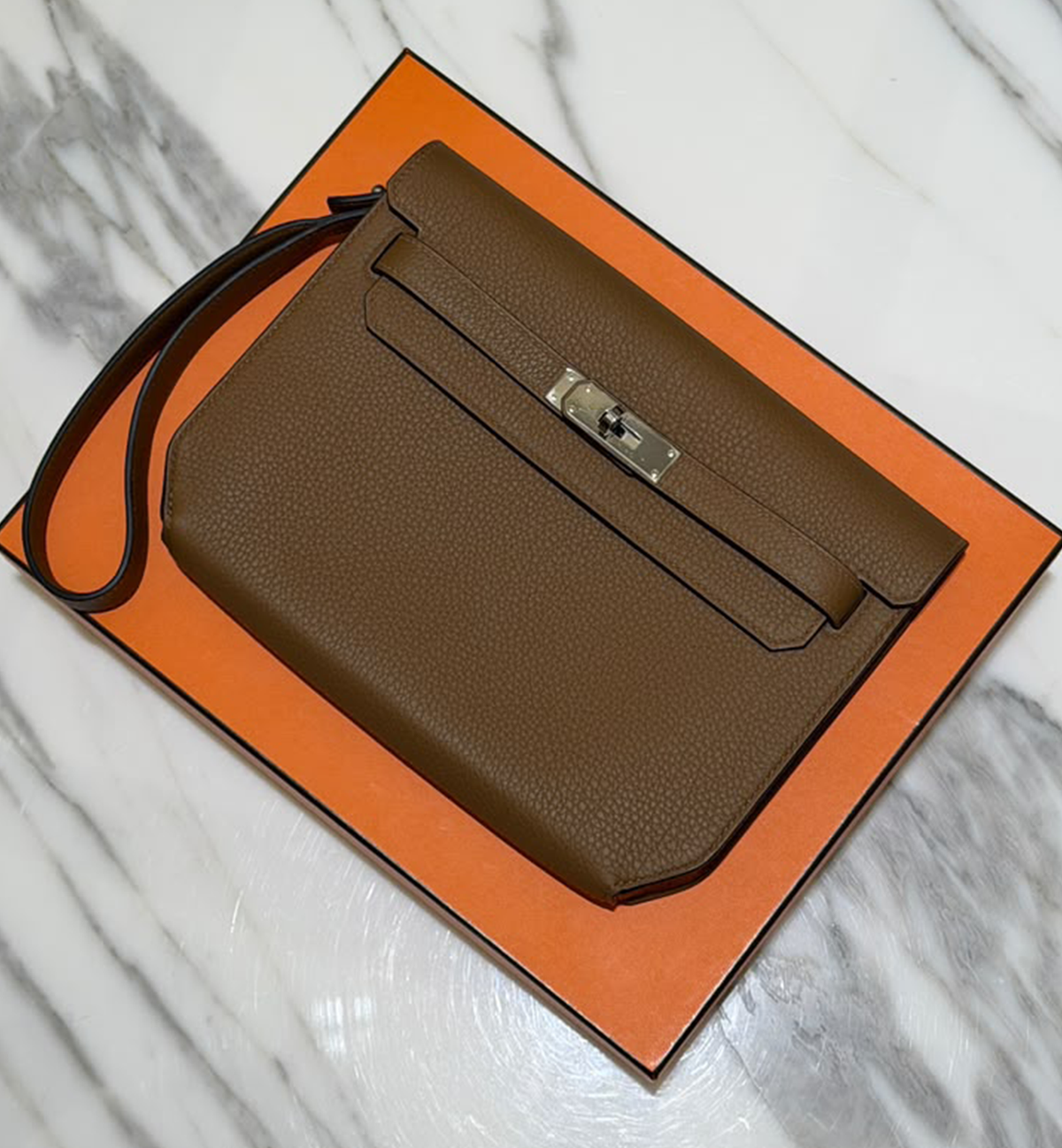 Hermès Kelly Depeches 25 Clemence Alezan PHW