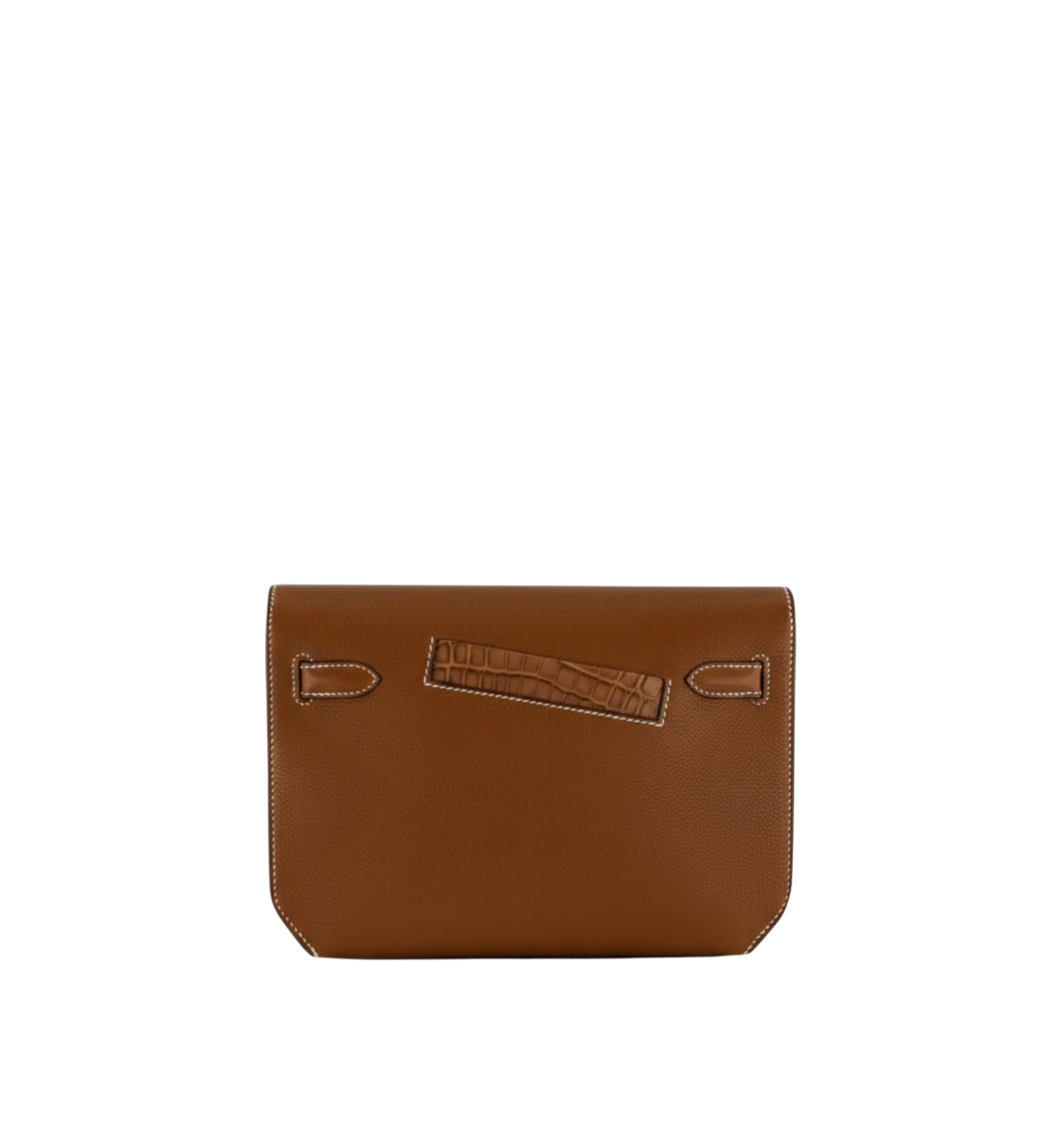 Hermès Kelly Depeche 25 Gold Barenia Faubourg & Alligator Matte