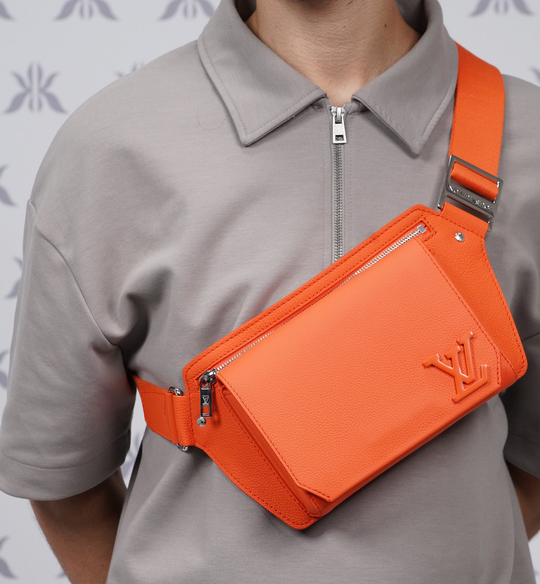 Louis Vuitton Takeoff Sling Leather Orange