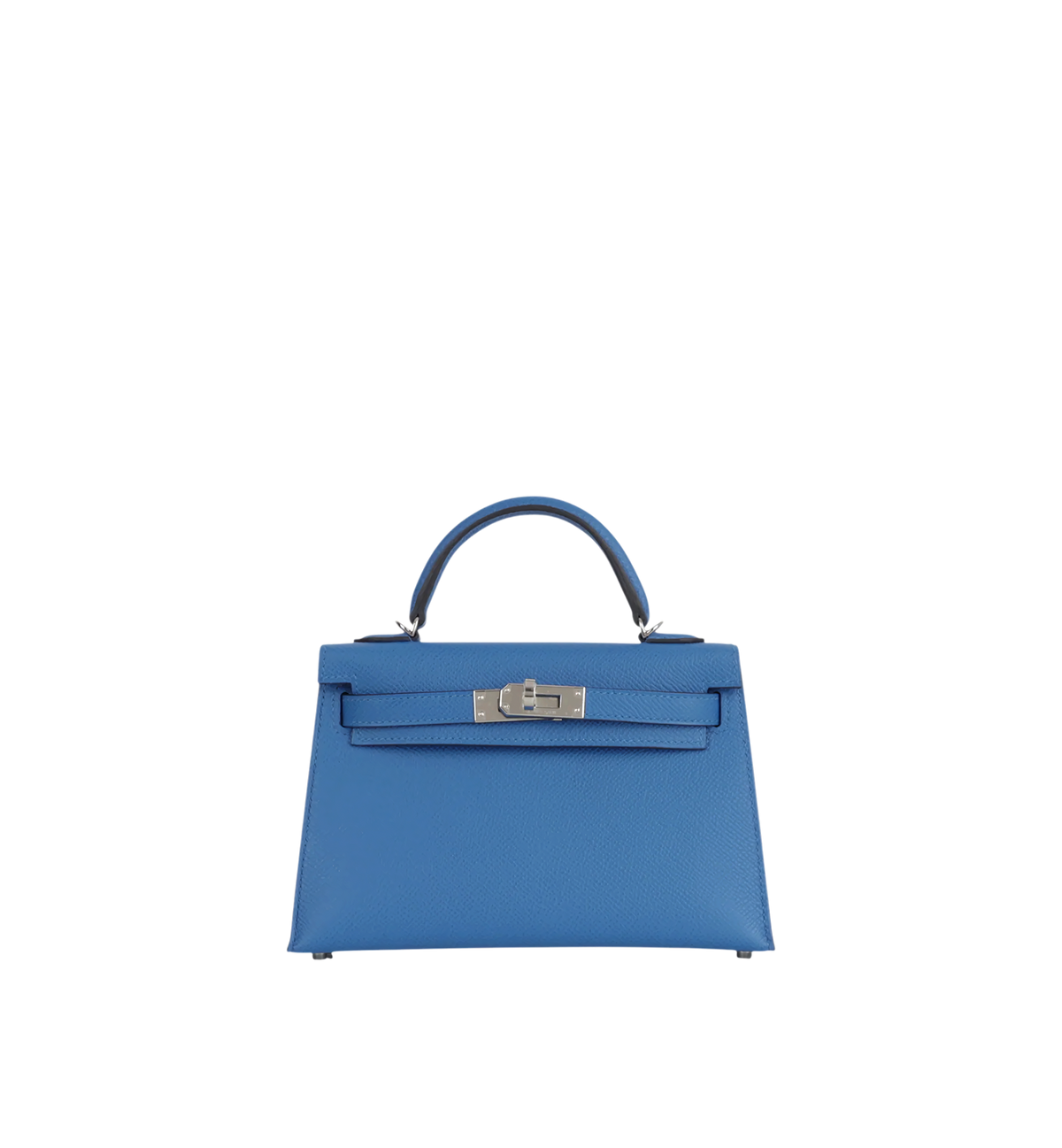 Hermès Mini Kelly II Bleu Zellige Palladium hardware