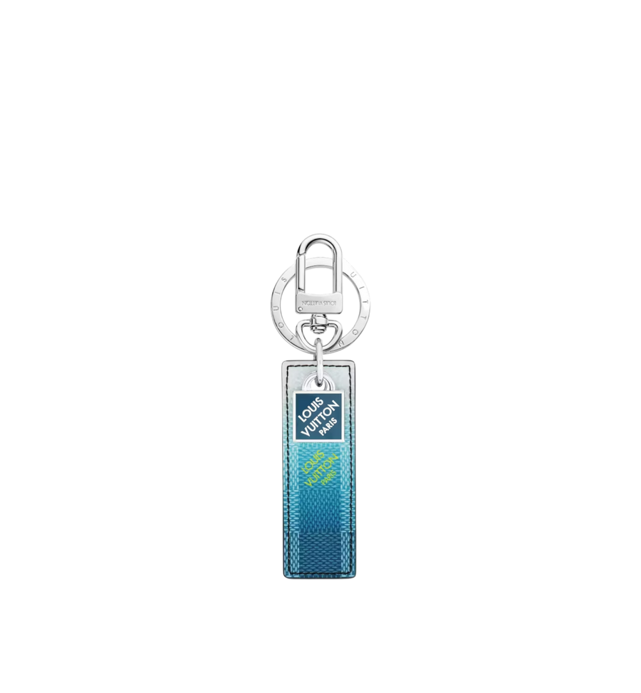 Louis Vuitton Keychain Damier Stripes Blue