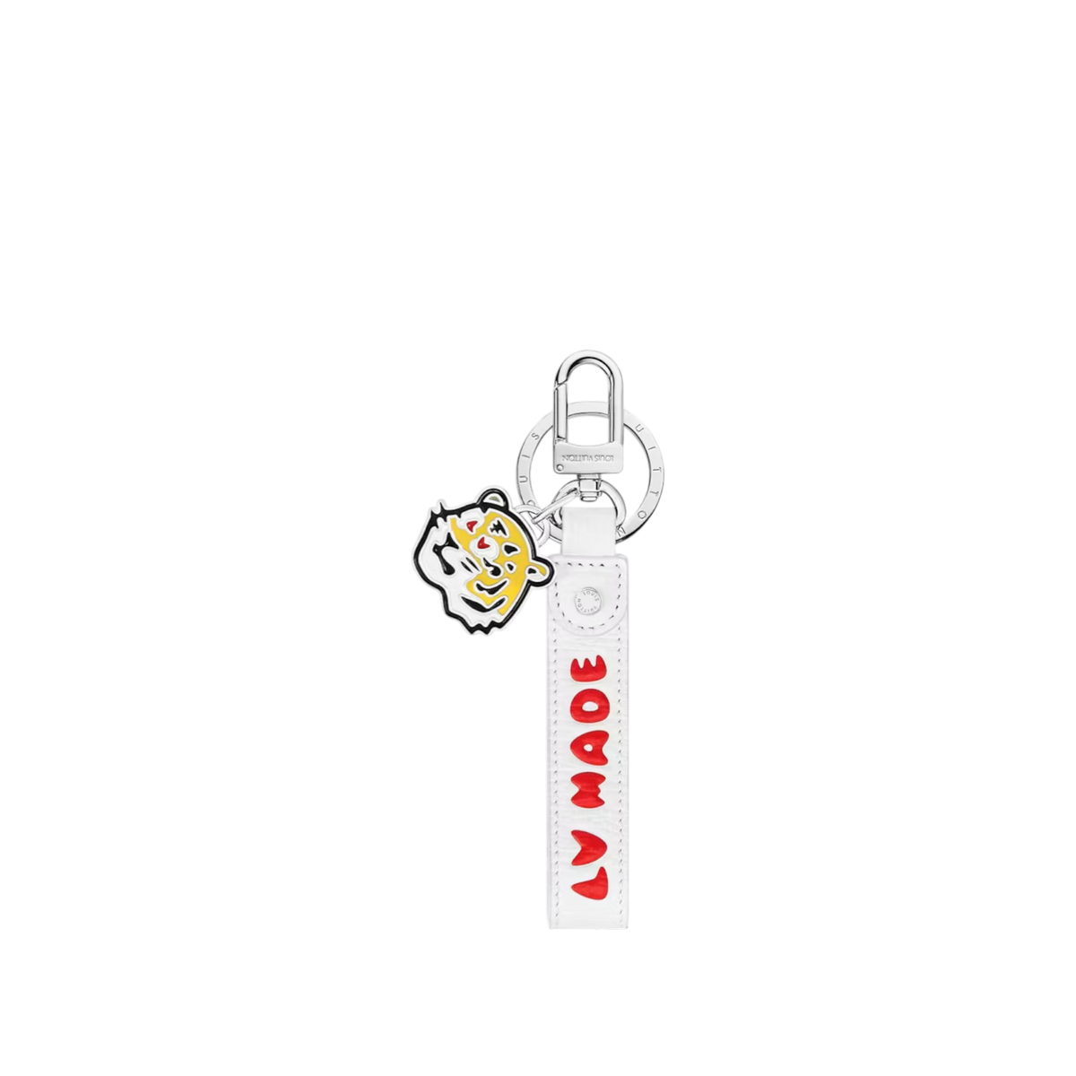 Louis Vuitton LV Made Dragon Keychain | White & Red Nigo Edition