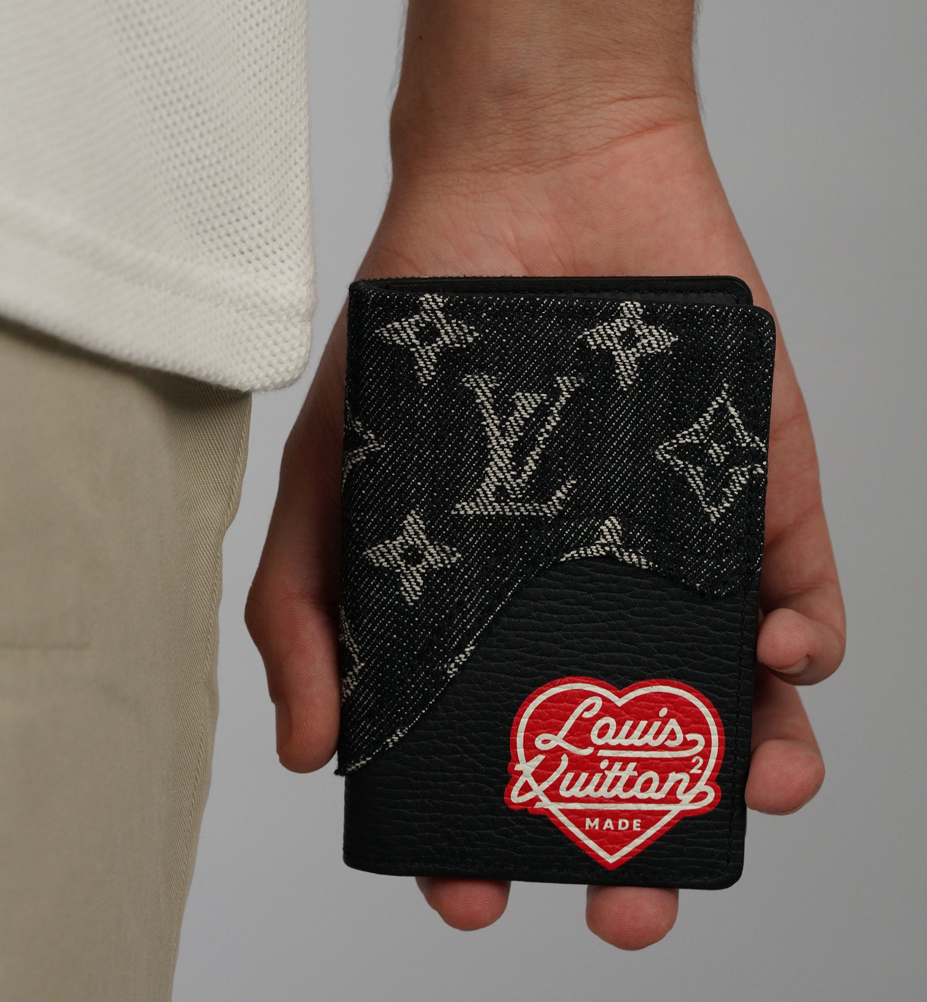 Louis Vuitton x Nigo Pocket Organizer Monogram Black Designer Wallet