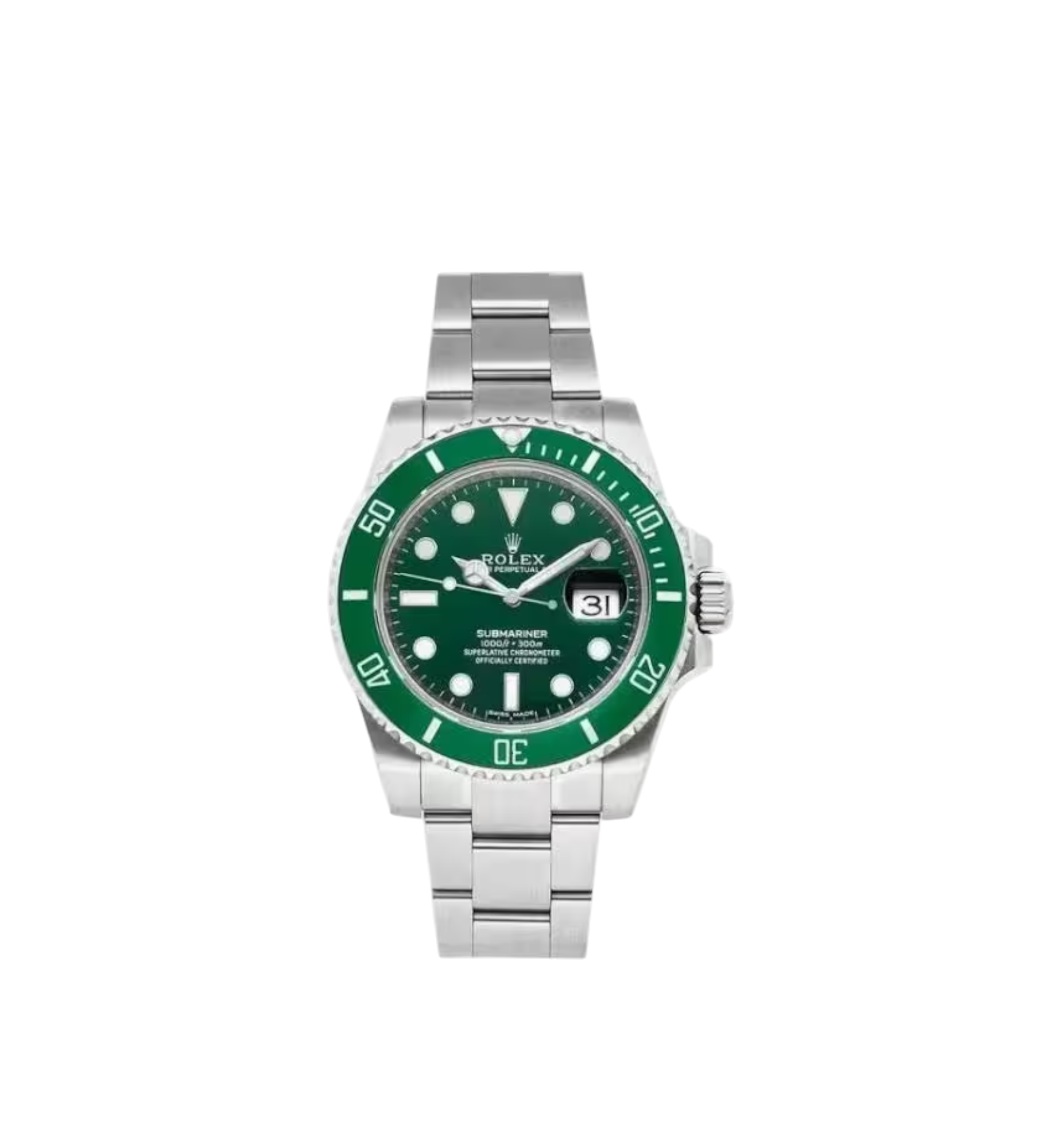 Rolex Submariner Hulk with Green Dial & Green