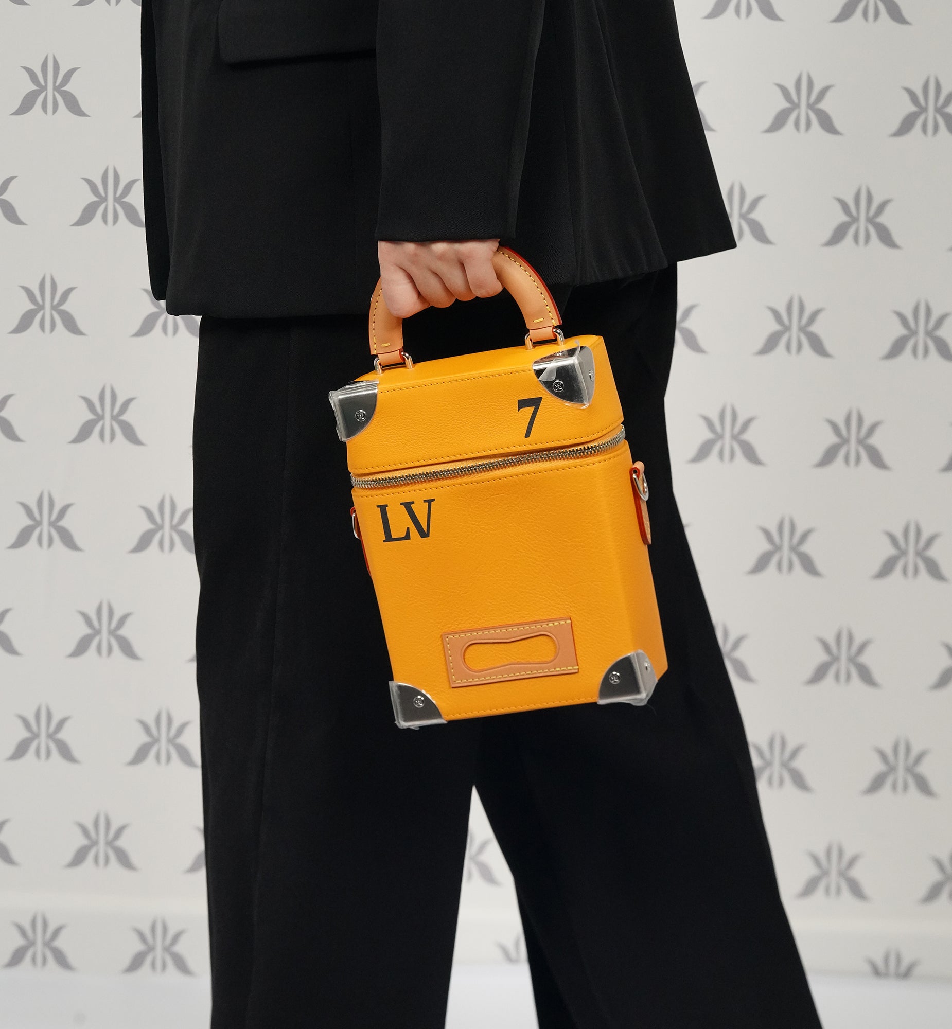 Louis Vuitton Vertical Box Trunk T. Oeil Saffron | Iconic Yellow