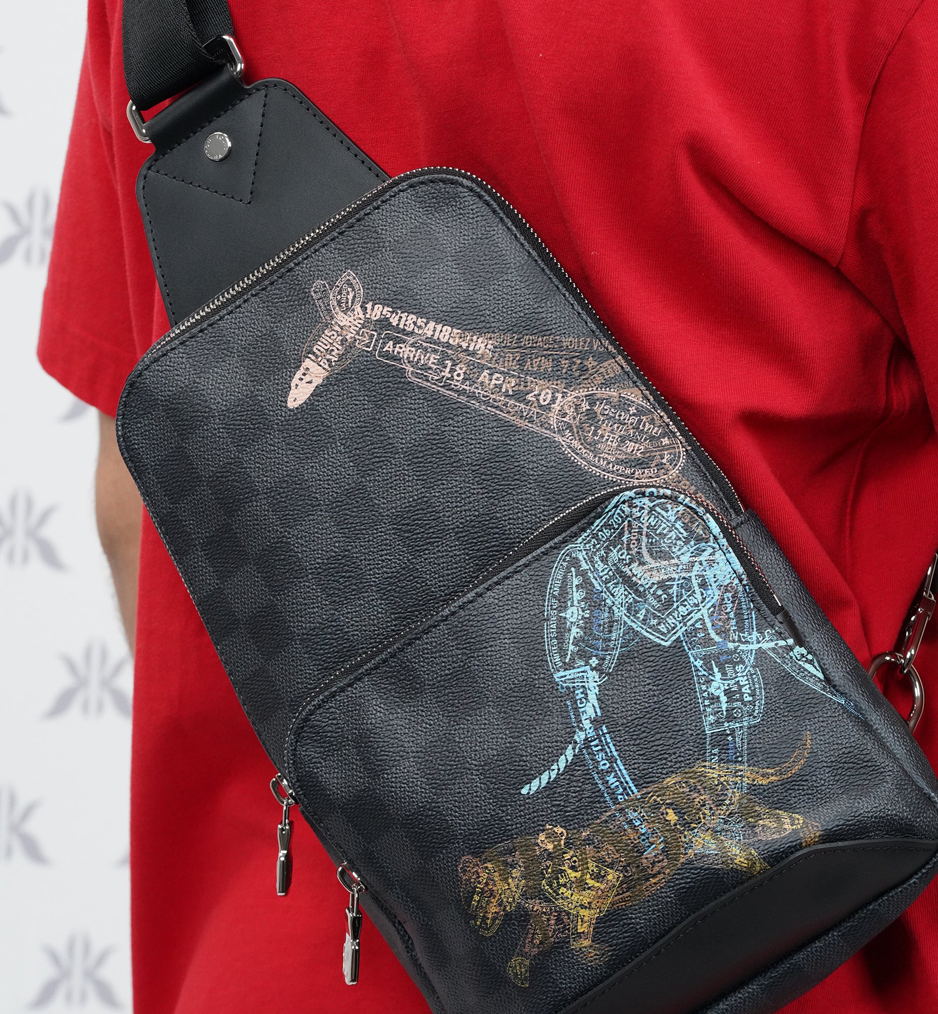 Louis Vuitton Avenue Sling Bag Limited Edition Animal Damier Graphite