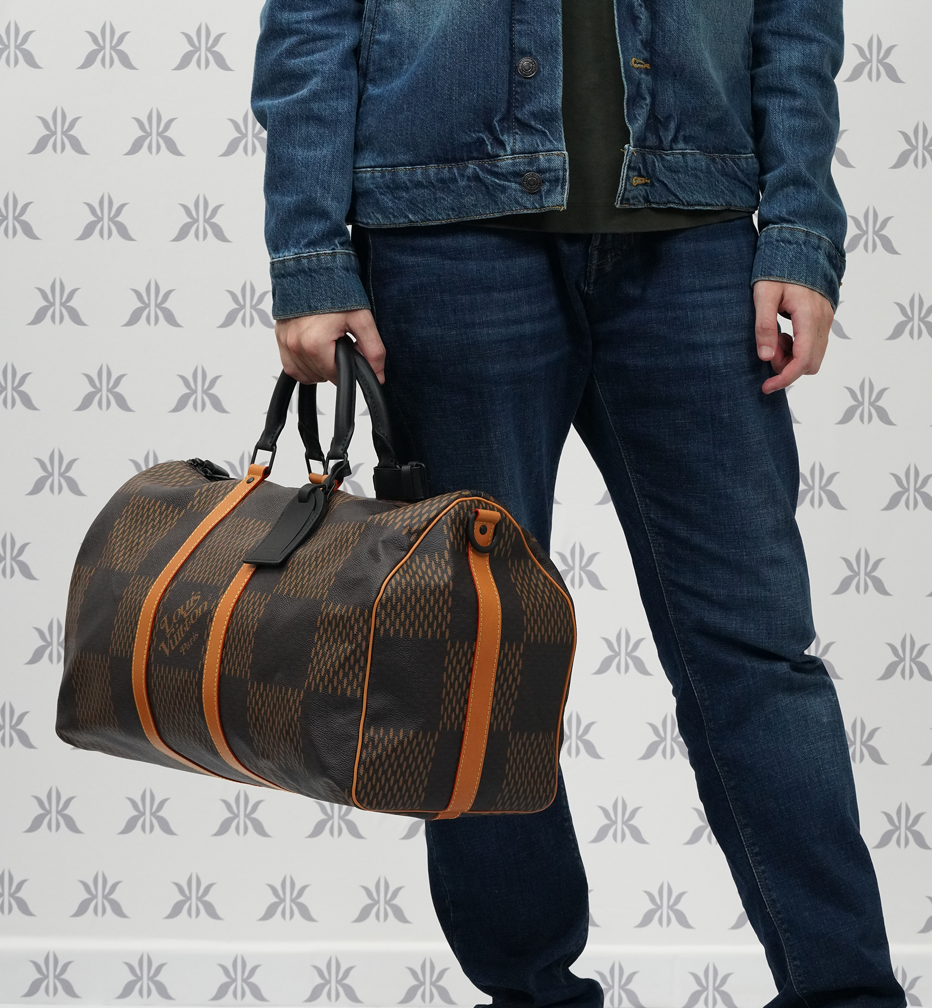 Louis Vuitton Nigo Keepall Damier Ébene Giant