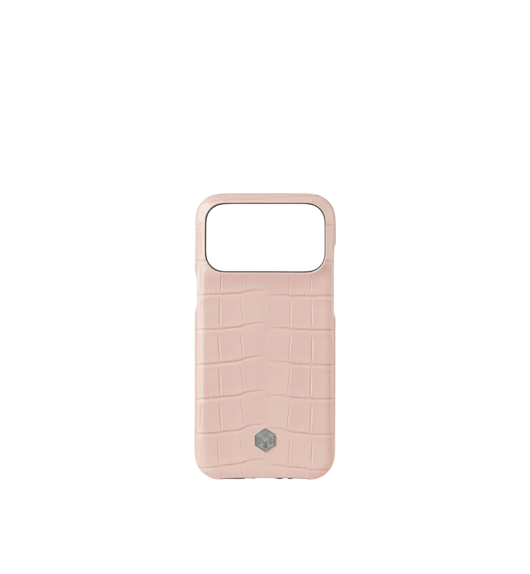 Marina De Golle Crocodile Leather Phone Case Light Pink 17 Pro Max
