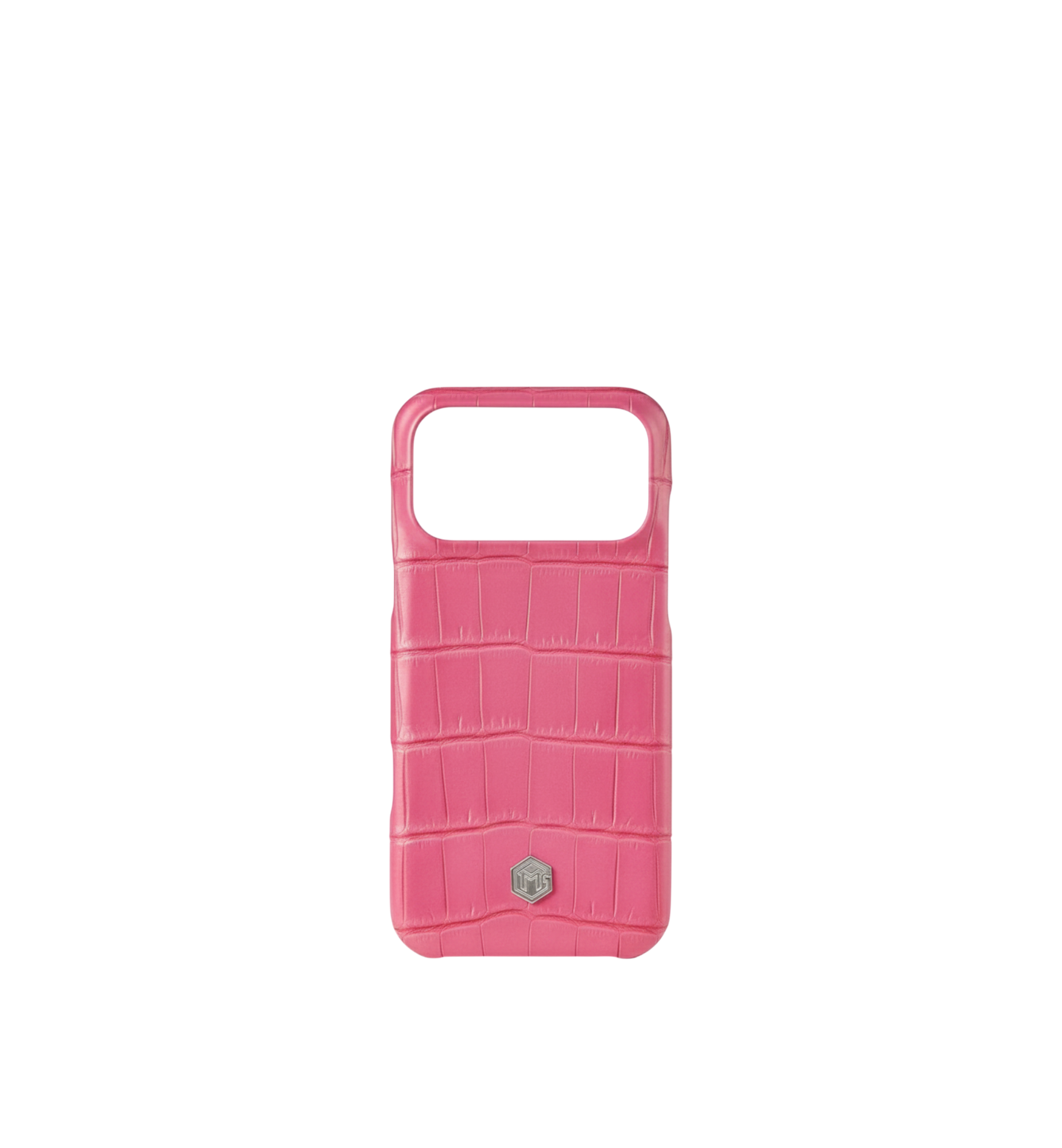 Marina De Golle Crocodile Leather Phone Case Rose 17 Pro Max