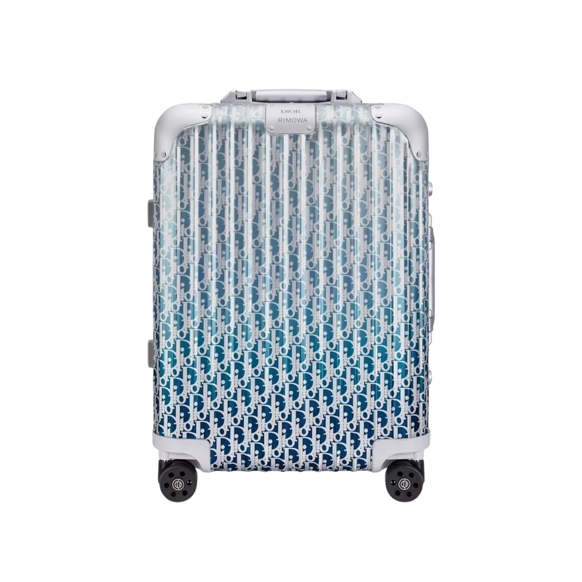 DIOR RIMOWA キャリー Rimowa x Dior Cabin Suitcase | Blue Gradient Oblique Luxury Luggage