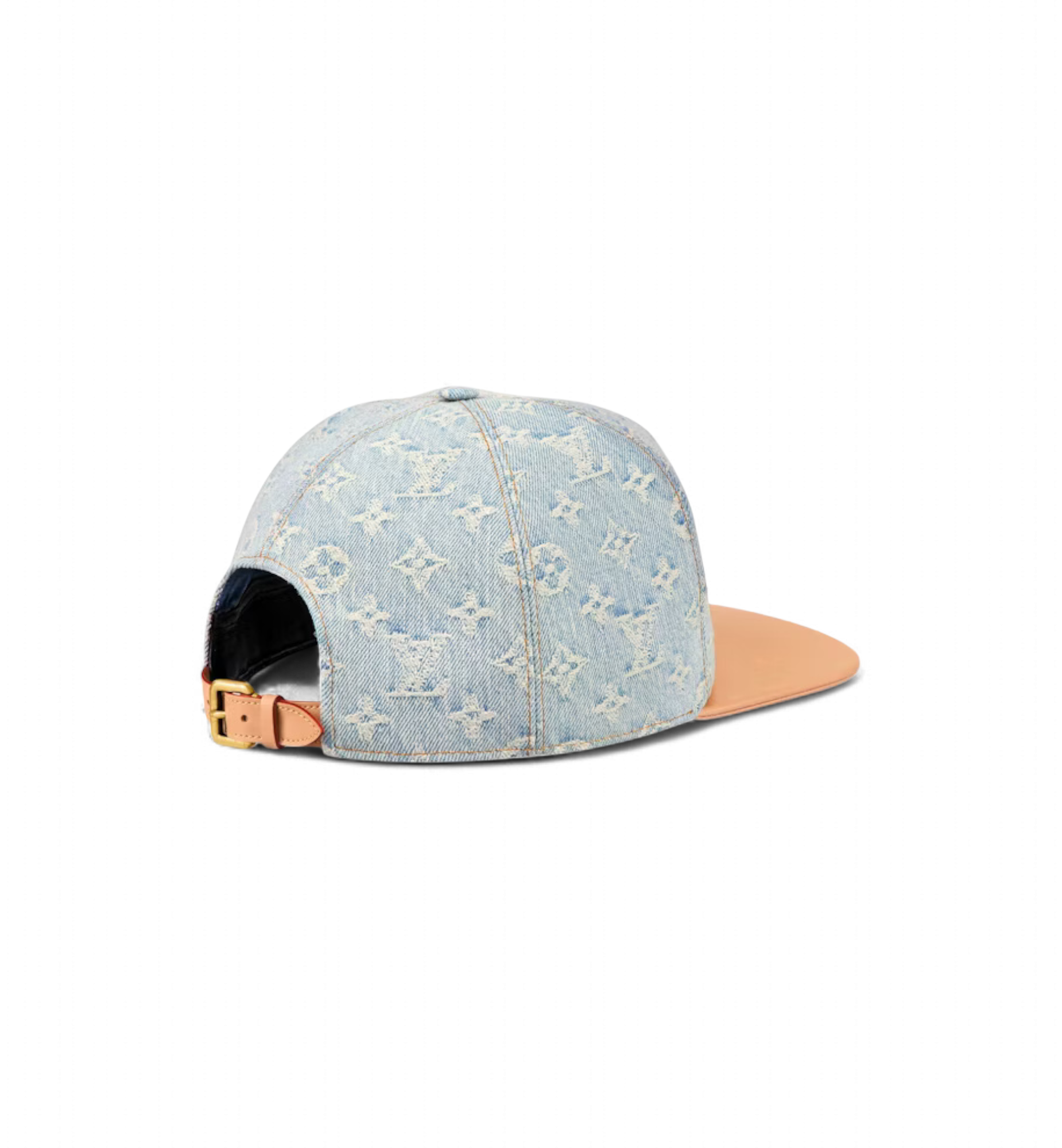 LV CASQUETTE DENIM - LEATHER