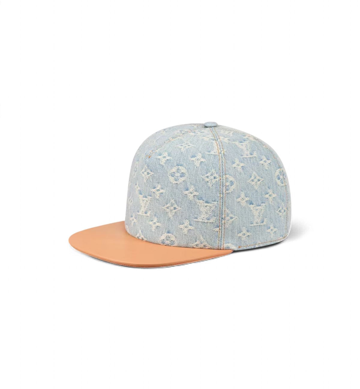 LV CASQUETTE DENIM - LEATHER