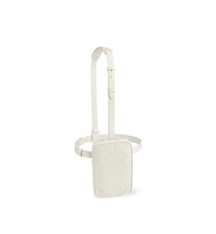 Louis Vuitton Virgil Abloh Utility Belt Bag Taurillon White