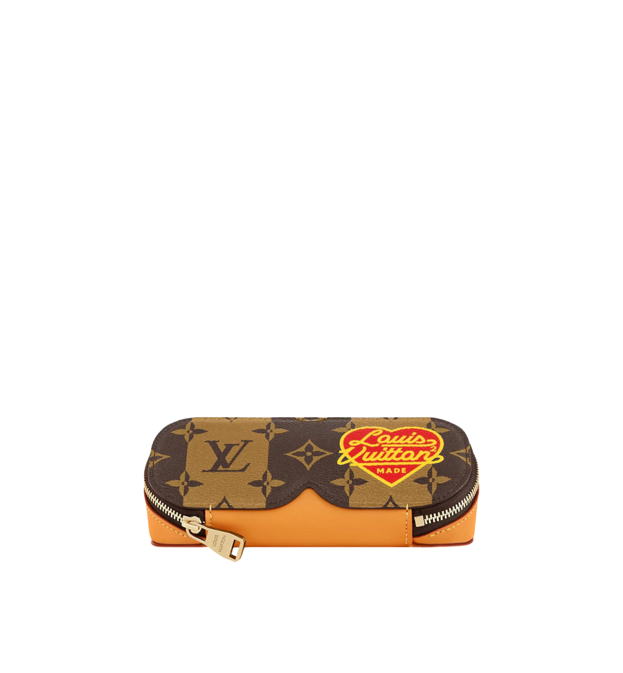 Louis Vuitton x Nigo GM Glasses Case Monogram Stripes Brown