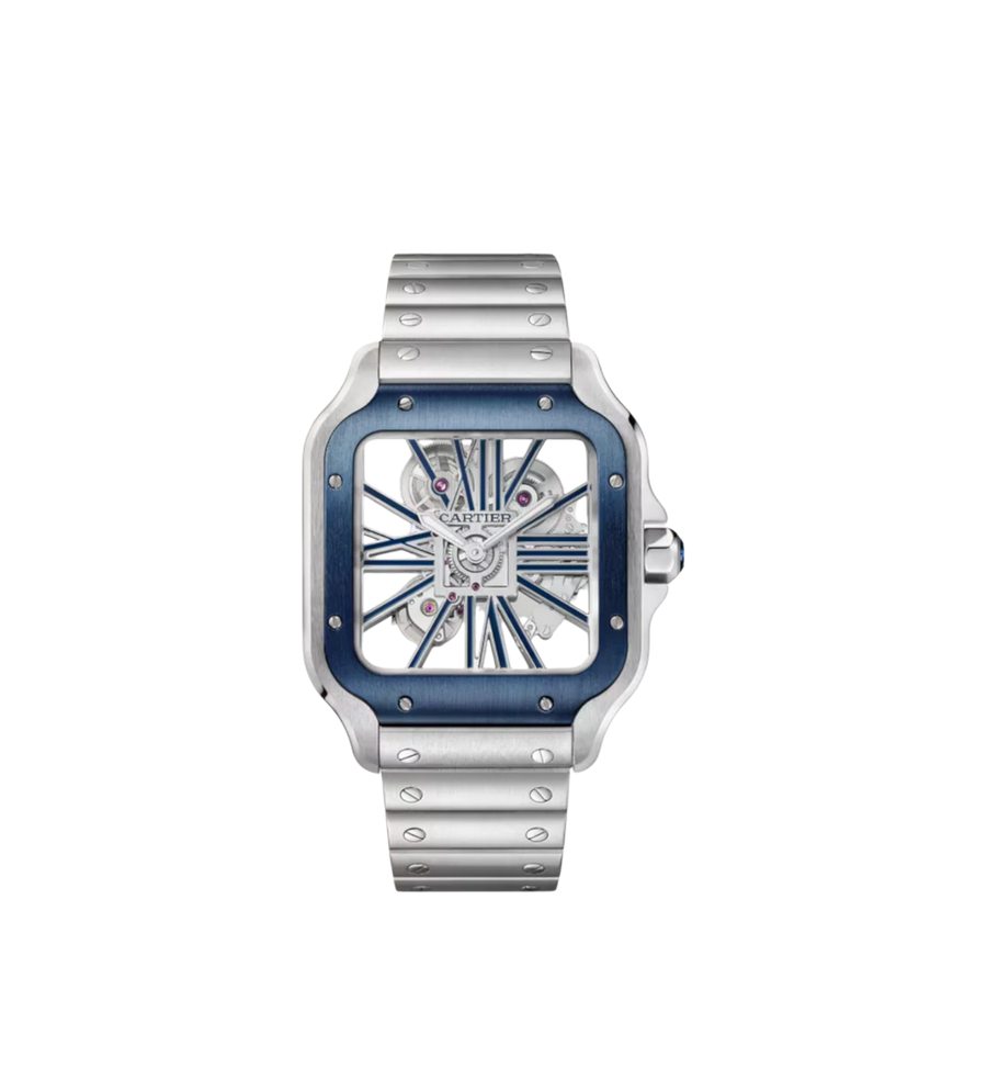 Santos de Cartier Skeleton Watch Ref. WHSA0026 - Large