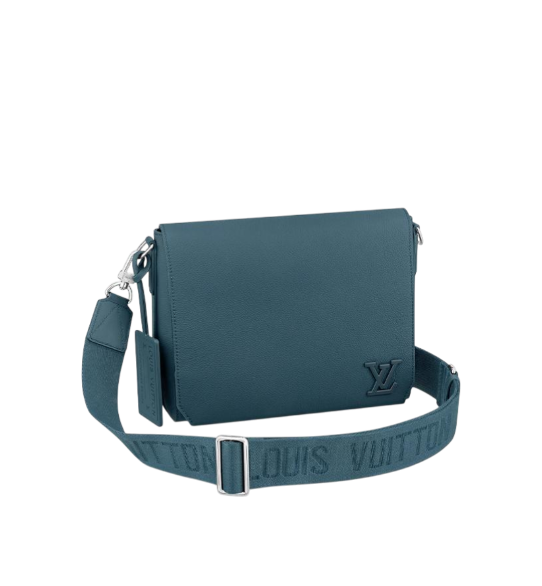 Louis Vuitton Take Off Navy Aerogram Leather Shoulder Bag