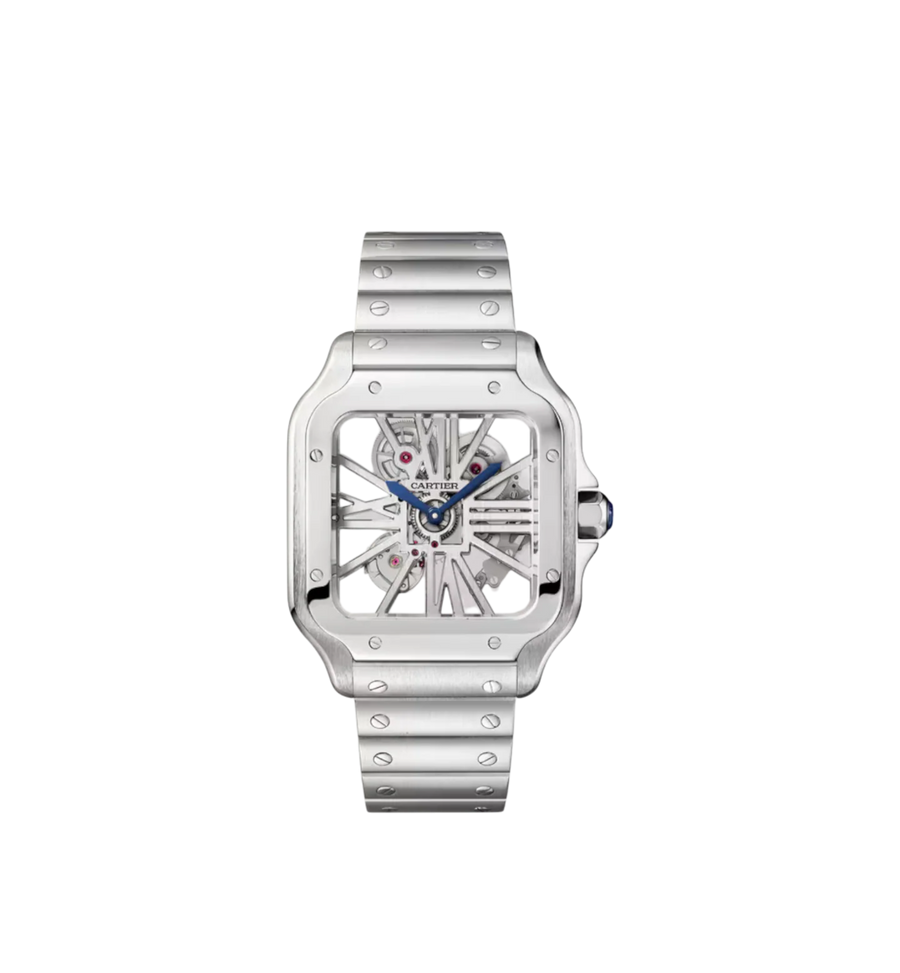 Santos de Cartier Skeleton Watch Ref. WHSA0015 - Large