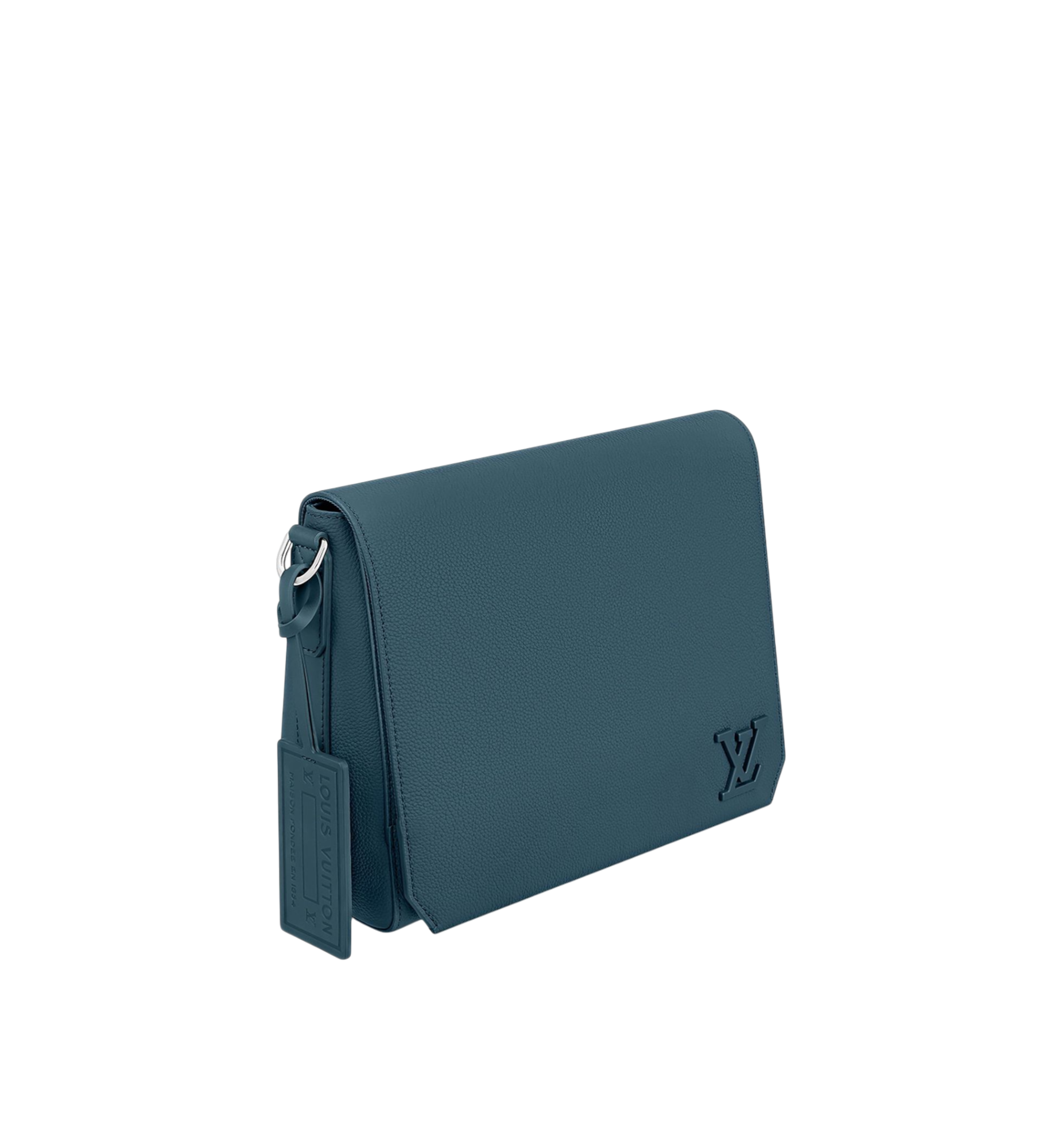 Louis Vuitton Take Off Navy Aerogram Leather Shoulder Bag