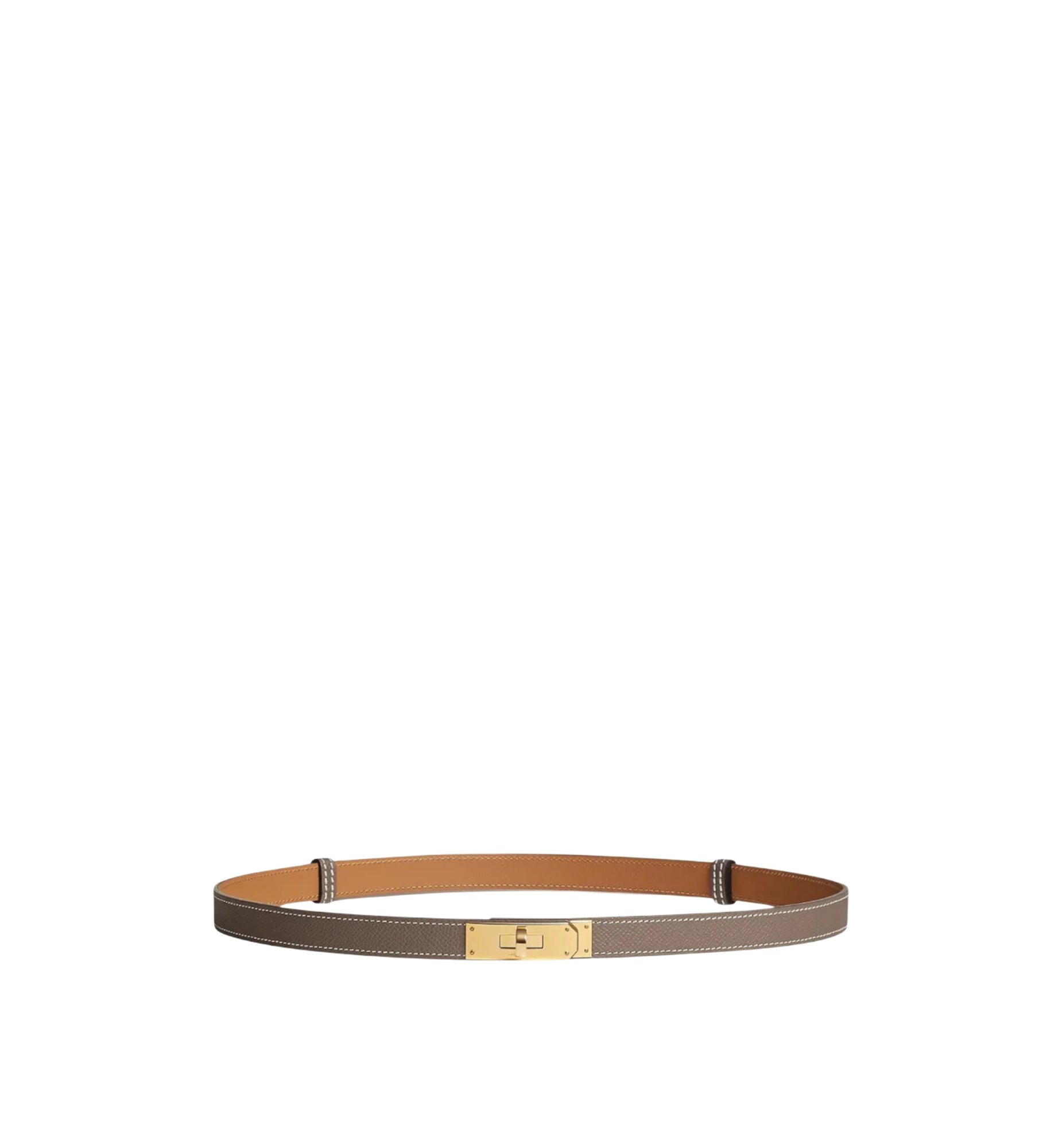 Hermès Kelly Belt Etoupe Epsom Gold Hardware