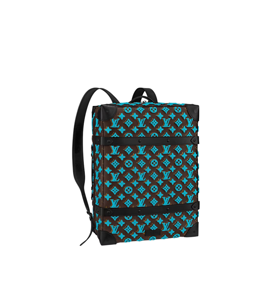 Louis Vuitton soft trunk backpack tuffetage turquoise