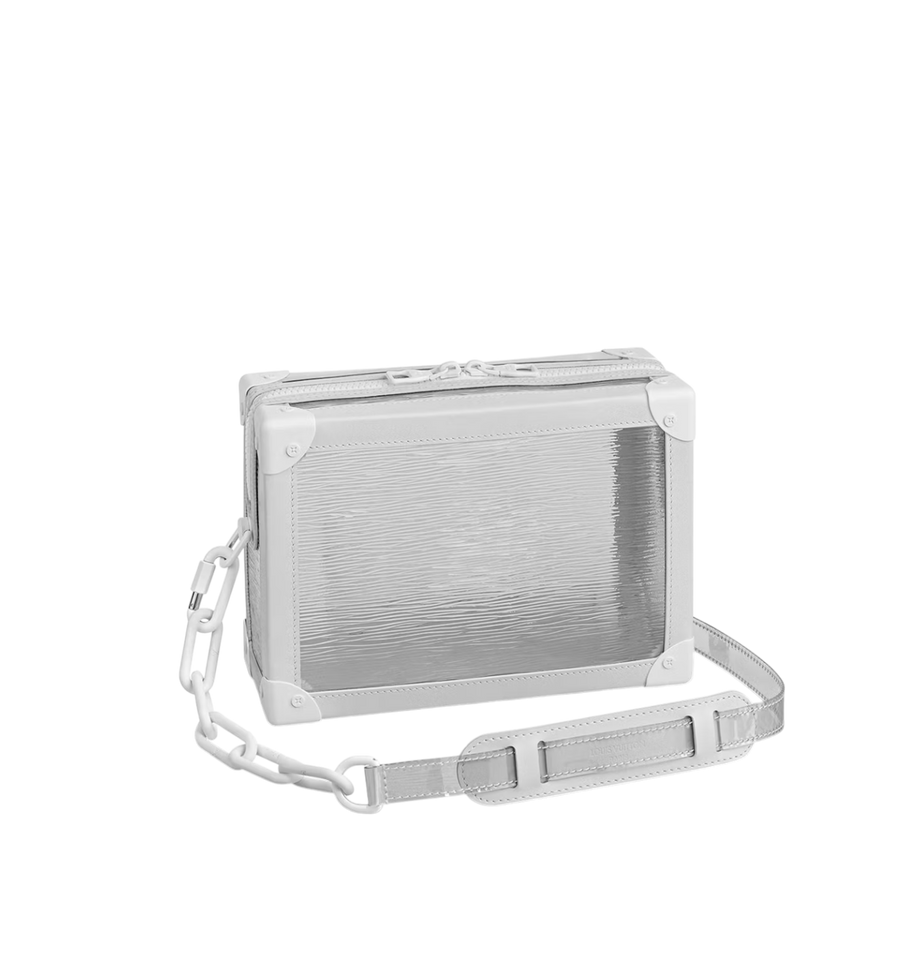 LOUIS VUITTON SOFT TRUNK EPI PLAGE OPTIC WHITE TRANSPARENT