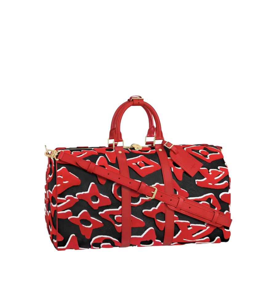 Louis Vuitton x URS Fischer Special Edition Keepall Monogram Red