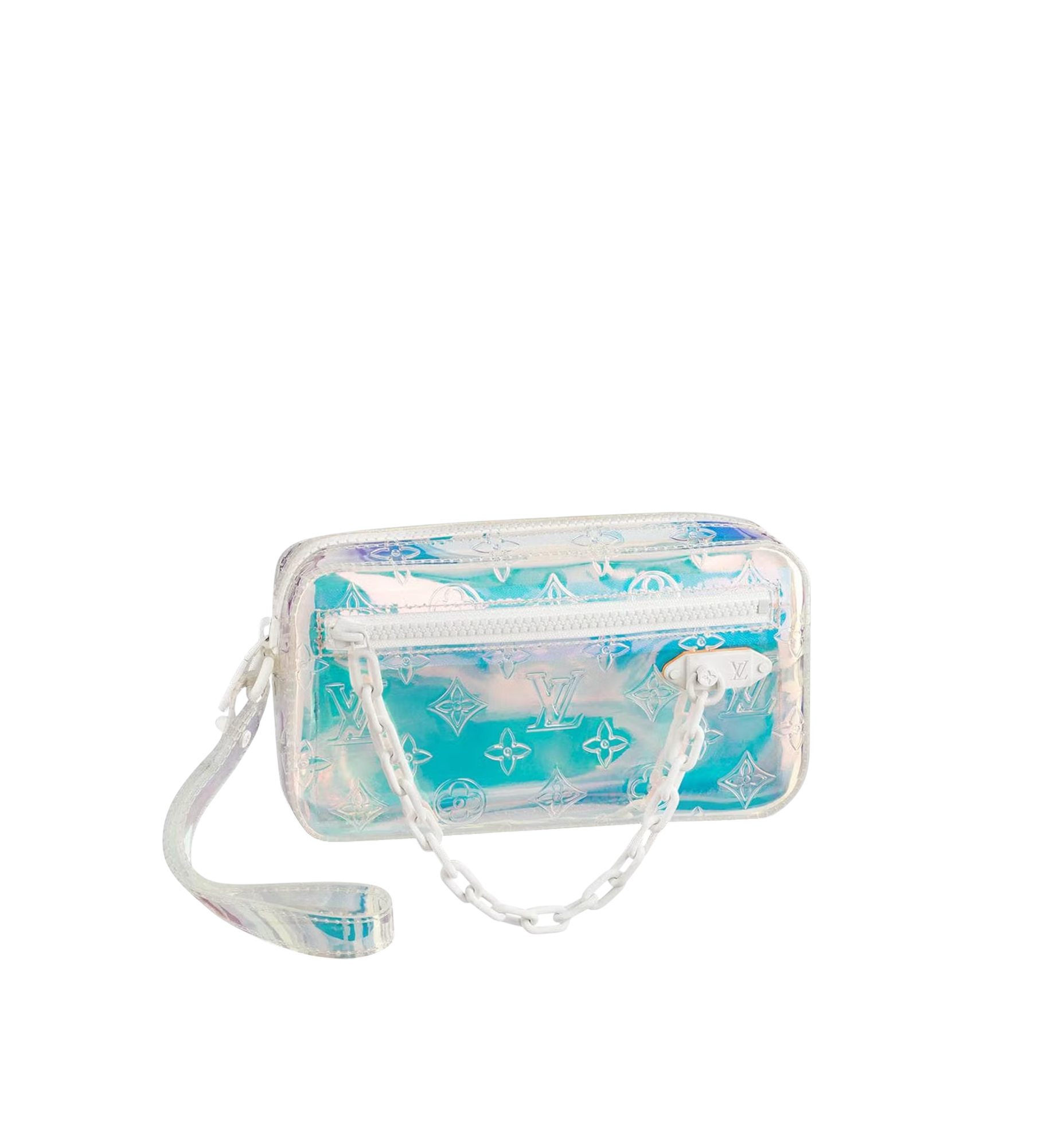 LOUIS VUITTON POCHETTE VOLGA MONOGRAM PRISM NEON TRANSPARENT