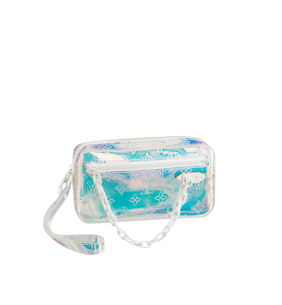 LOUIS VUITTON POCHETTE VOLGA MONOGRAM PRISM NEON TRANSPARENT