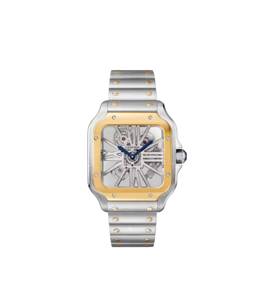 Santos de Cartier skeleton watch Ref. WHSA0019 - Large