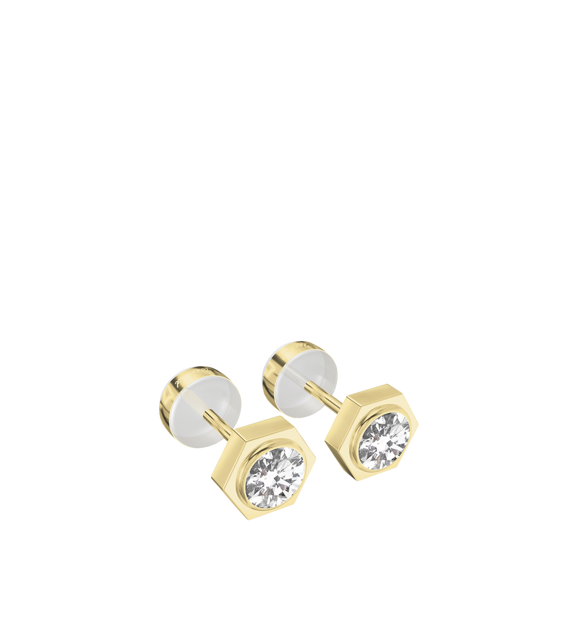 Wecord Unity Earrings Yellow Gold