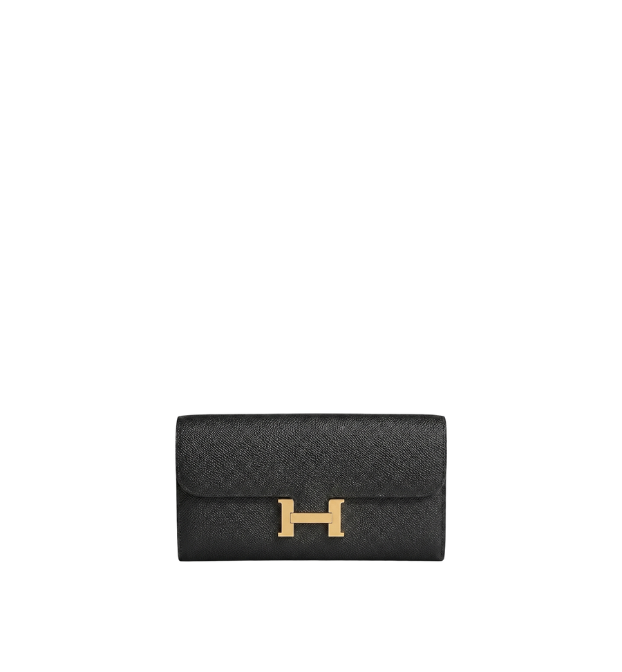 Hermès Constance Wallet To Go Black Epsom GHW