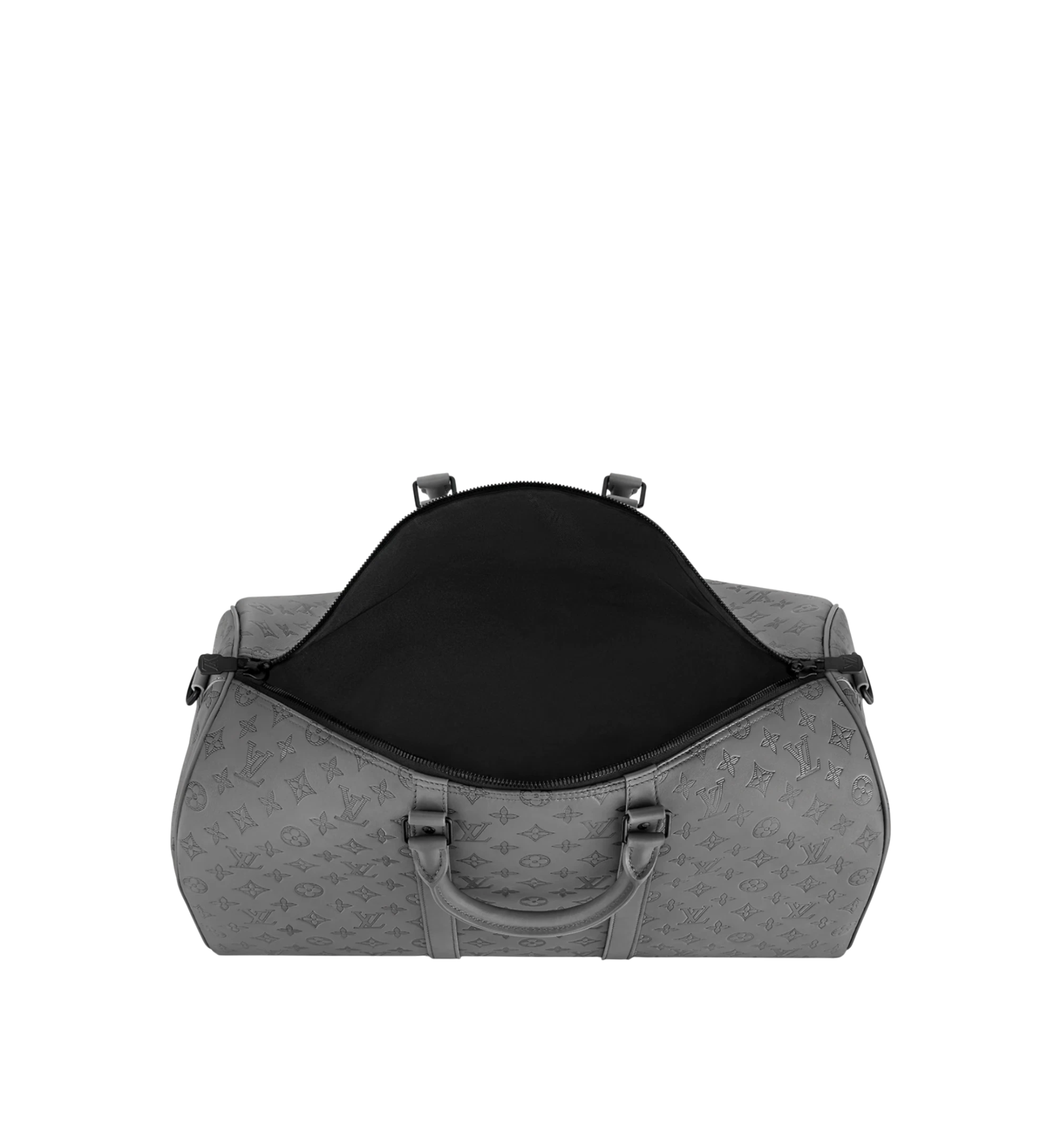 Louis Vuitton Keepall Bandoulière 50B Bag Anthracite Grey