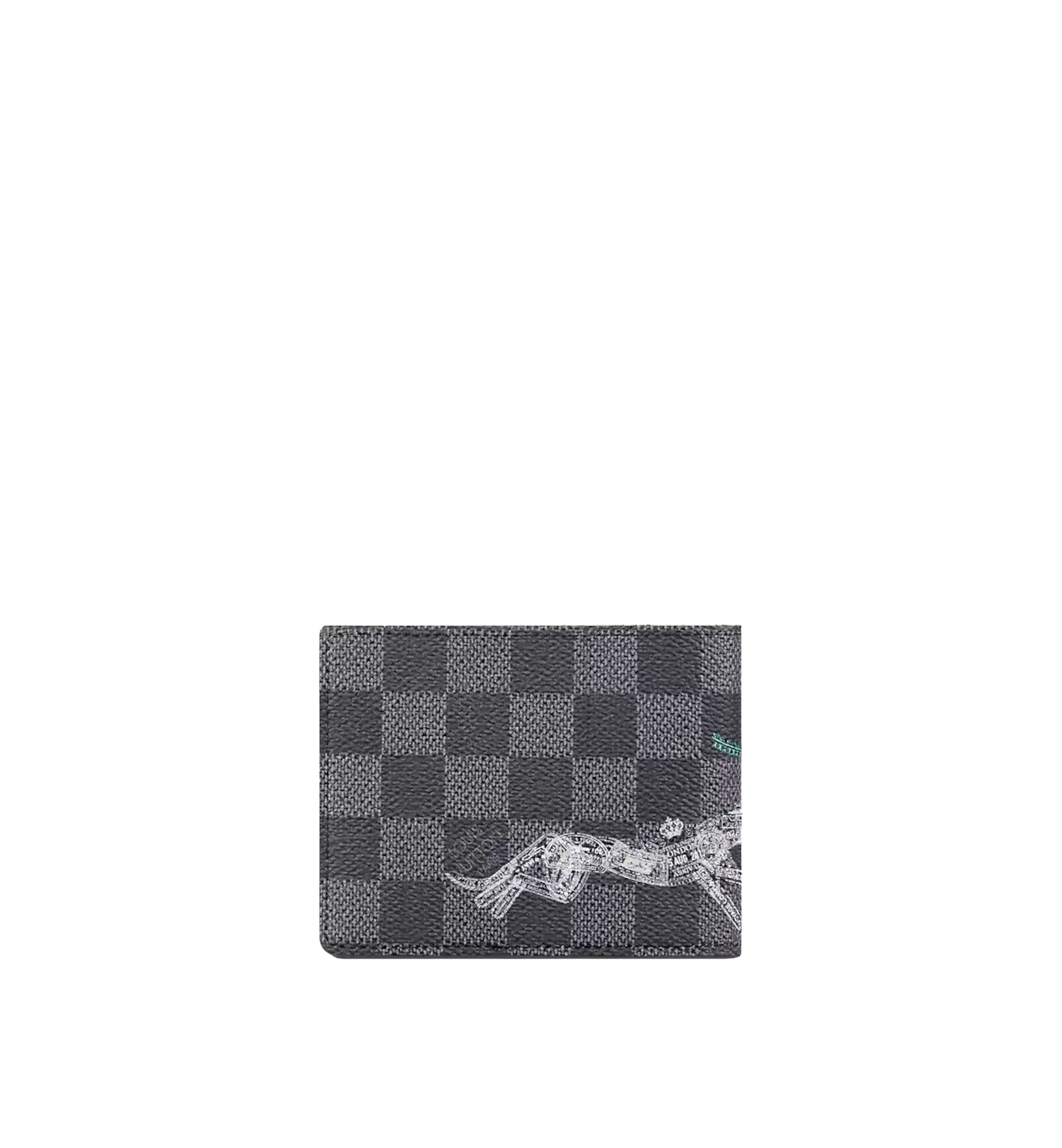 Louis Vuitton Slender Wallet Damier Graphite Stamps