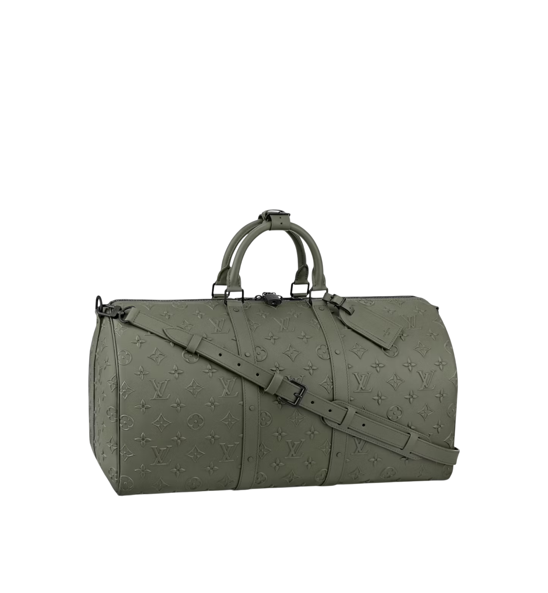 LOUIS VUITTON SEAL KEEPALL 50 MONOGRAM KAKI