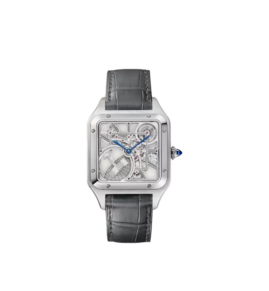 Santos-Dumont Skeleton Watch with Micro-Rotor Ref. WHSA0032