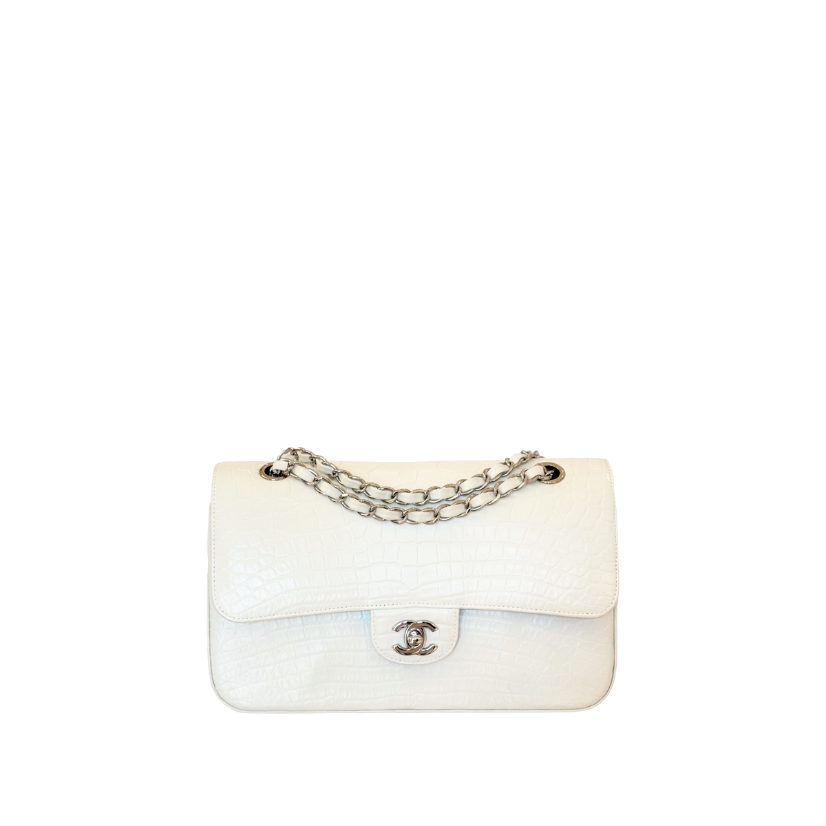 CHANEL　ノベルティ　ジッパー可愛いココマーク 　ホワイト☆バック CHANEL ノベルティ ジッパー可愛いココマーク ホワイト☆バック